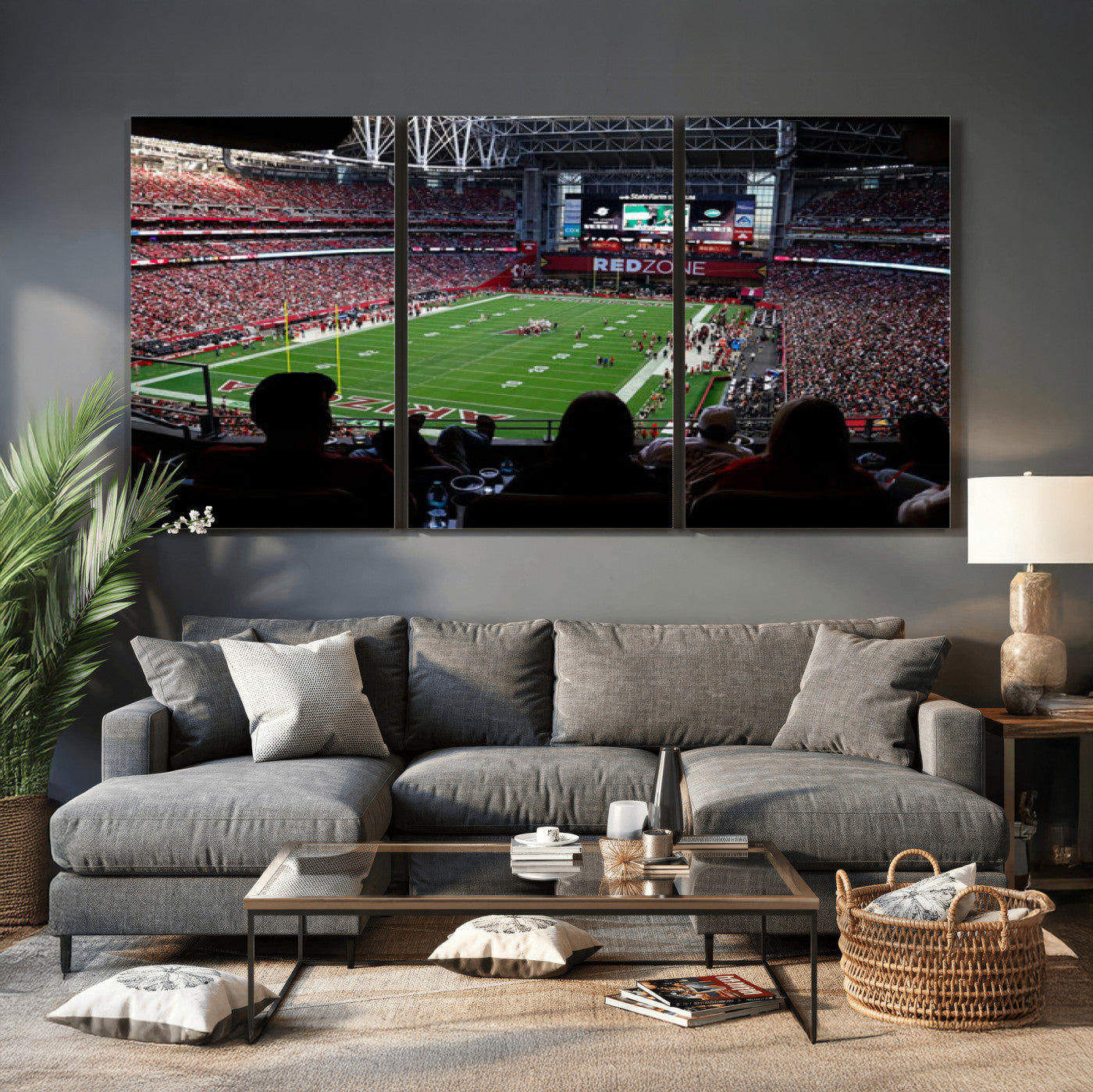 84196298-MGV-CV-36X24 - State Farm Stadium Canvas Wall Art, Arizona Cardinals Football Stadium Print, Glendale NFL Arena Photography Artwork