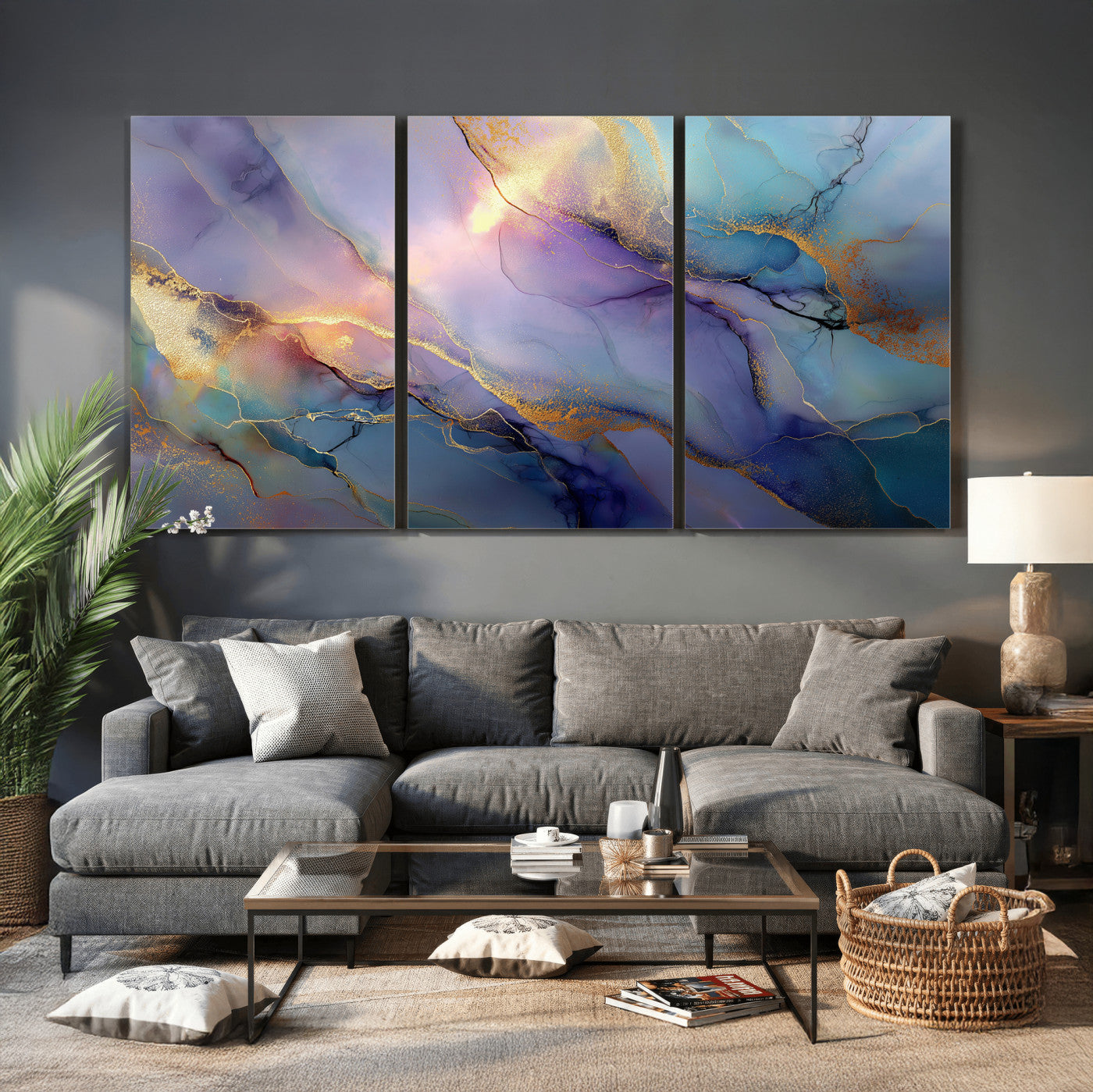 50939878-MGV-CV-36X24 - Colorful Abstract Canvas Wall Art Print, Vibrant Popup Color Art Print