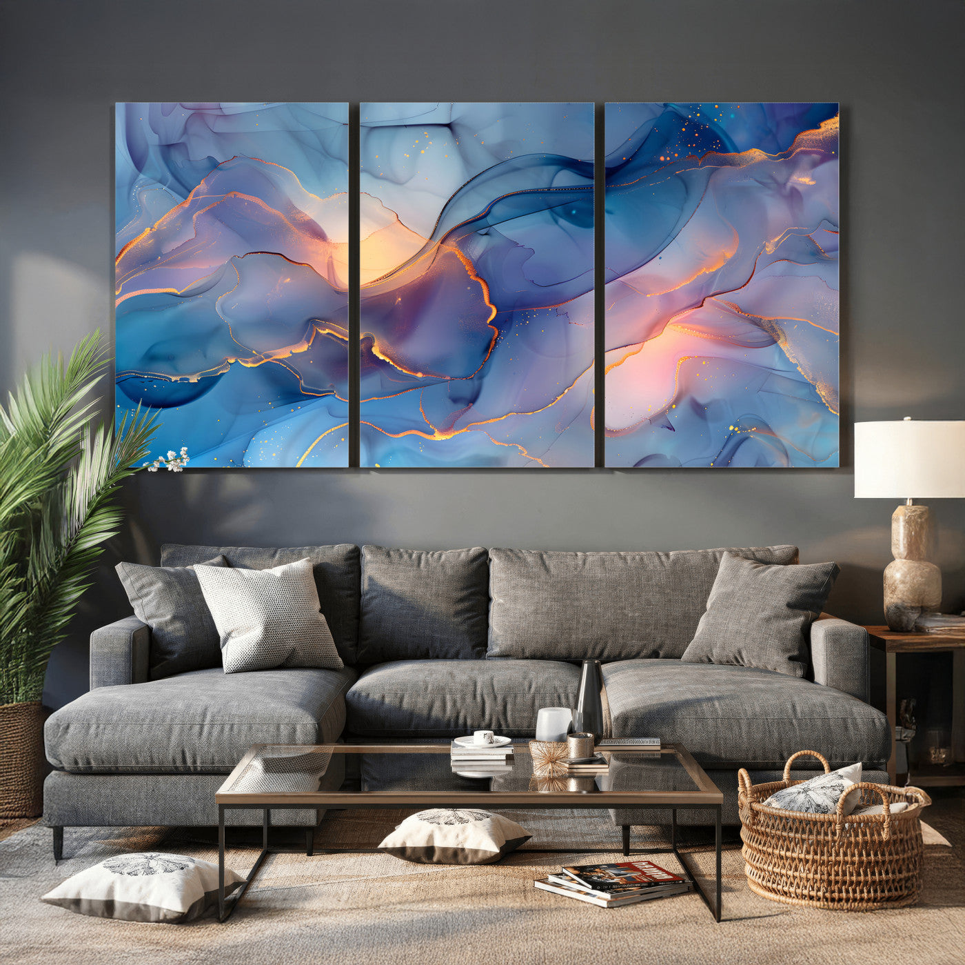 13710509-MGV-CV-36X24 - Colorful Abstract Canvas Wall Art Print, Vibrant Popup Color Art Print