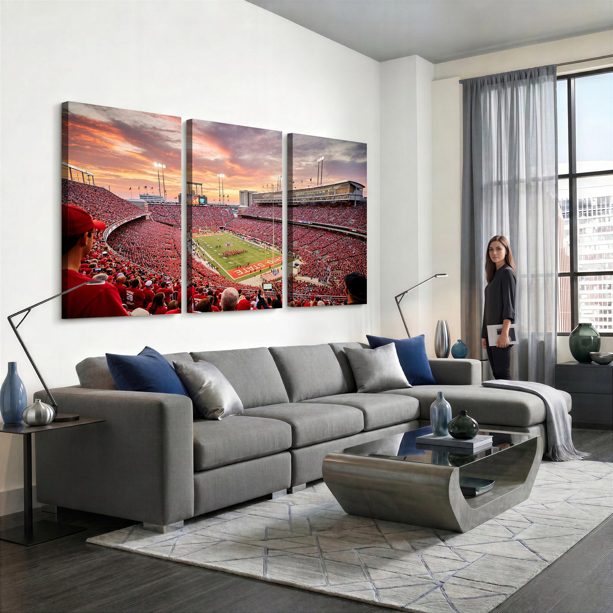94754966-MGV-CV-36X24 - Stadium Wall Art Canvas Print