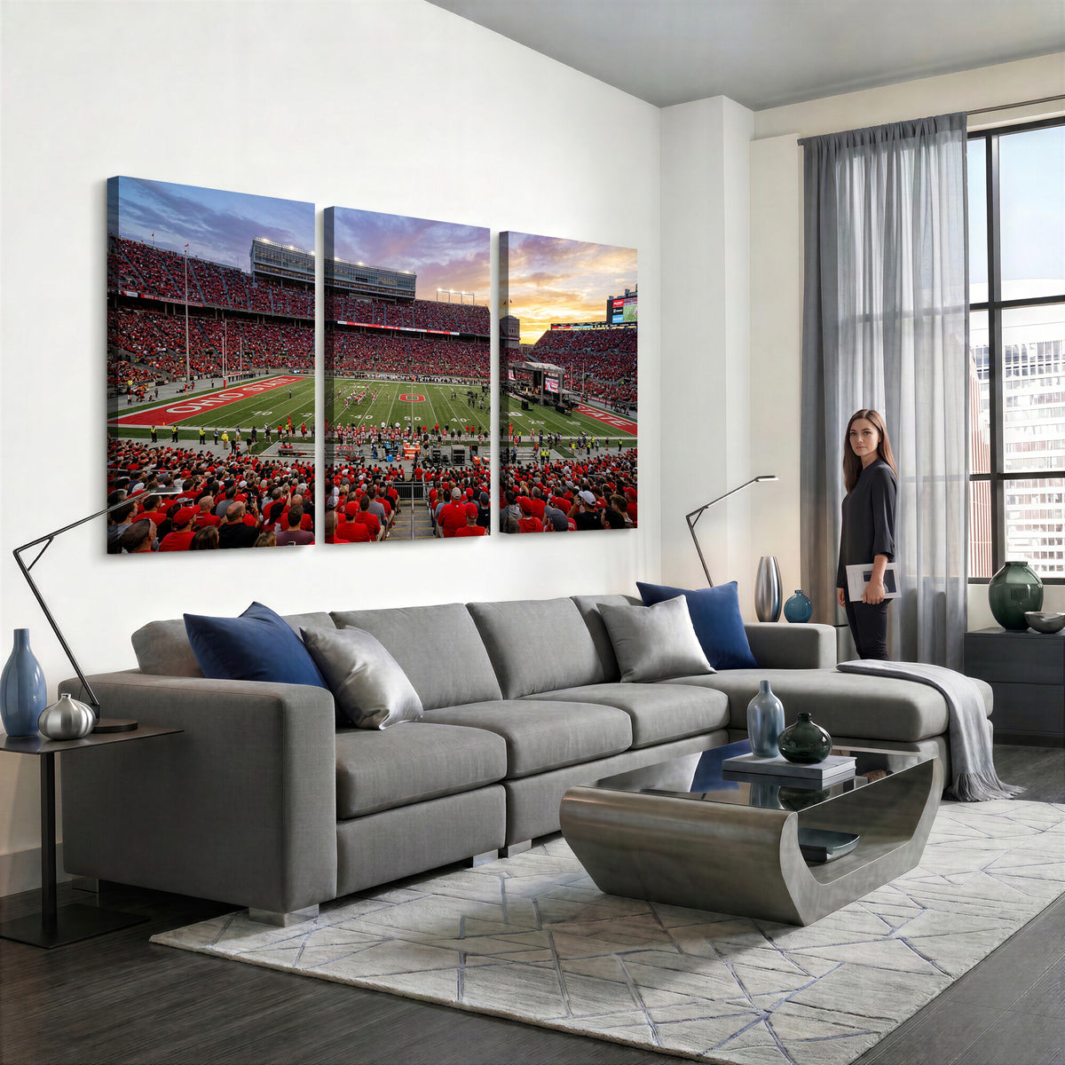 23196993-MGV-CV-36X24 - Stadium Wall Art Canvas Print