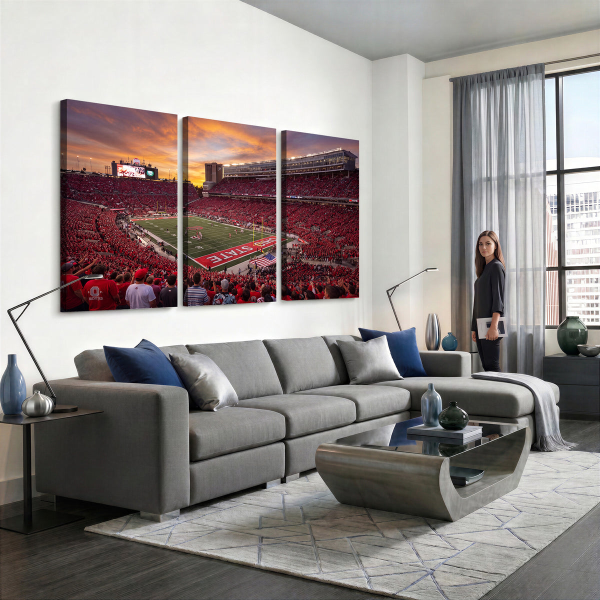 36125328-MGV-CV-36X24 - Stadium Wall Art Canvas Print