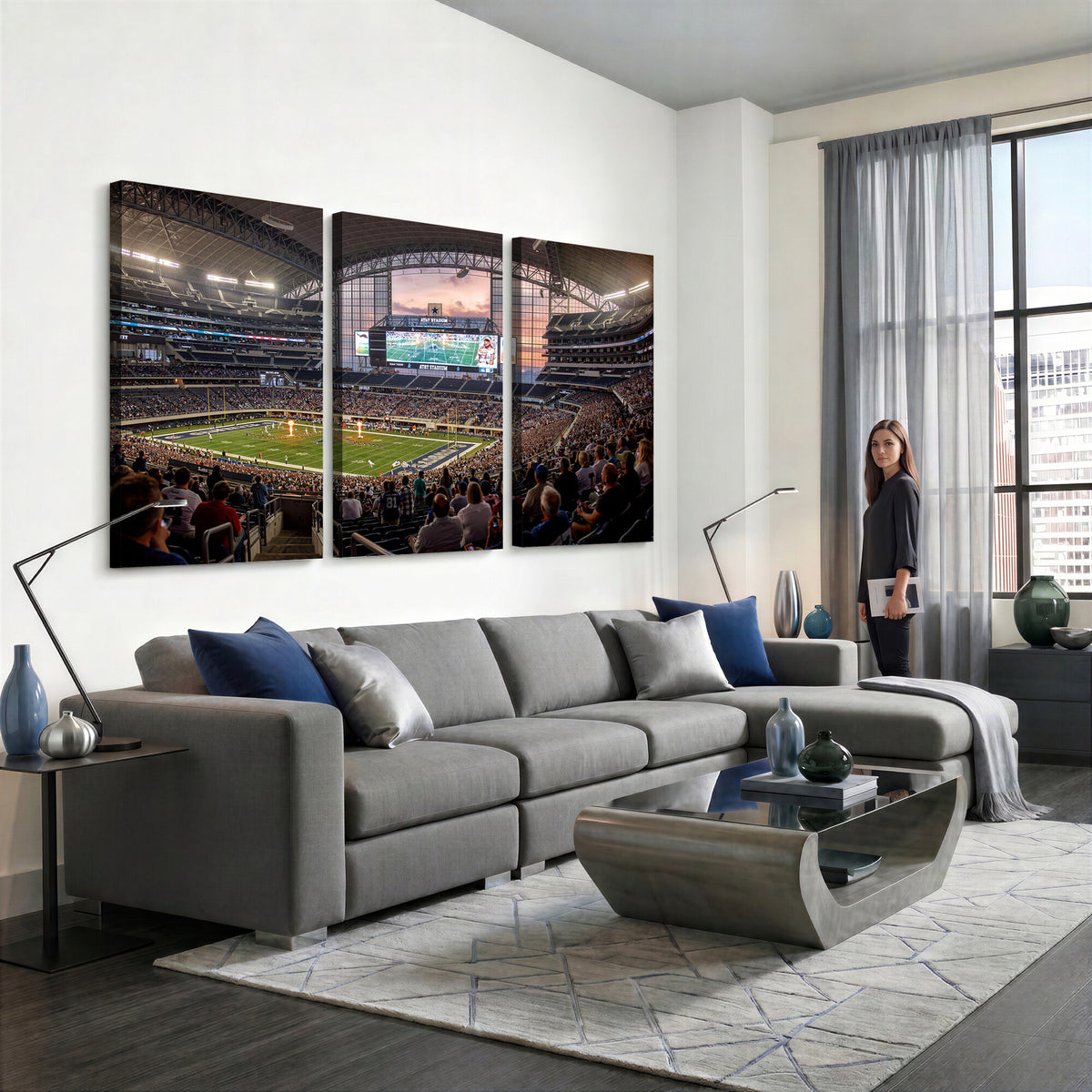 61524160-MGV-CV-36X24 - Stadium Wall Art Canvas Print