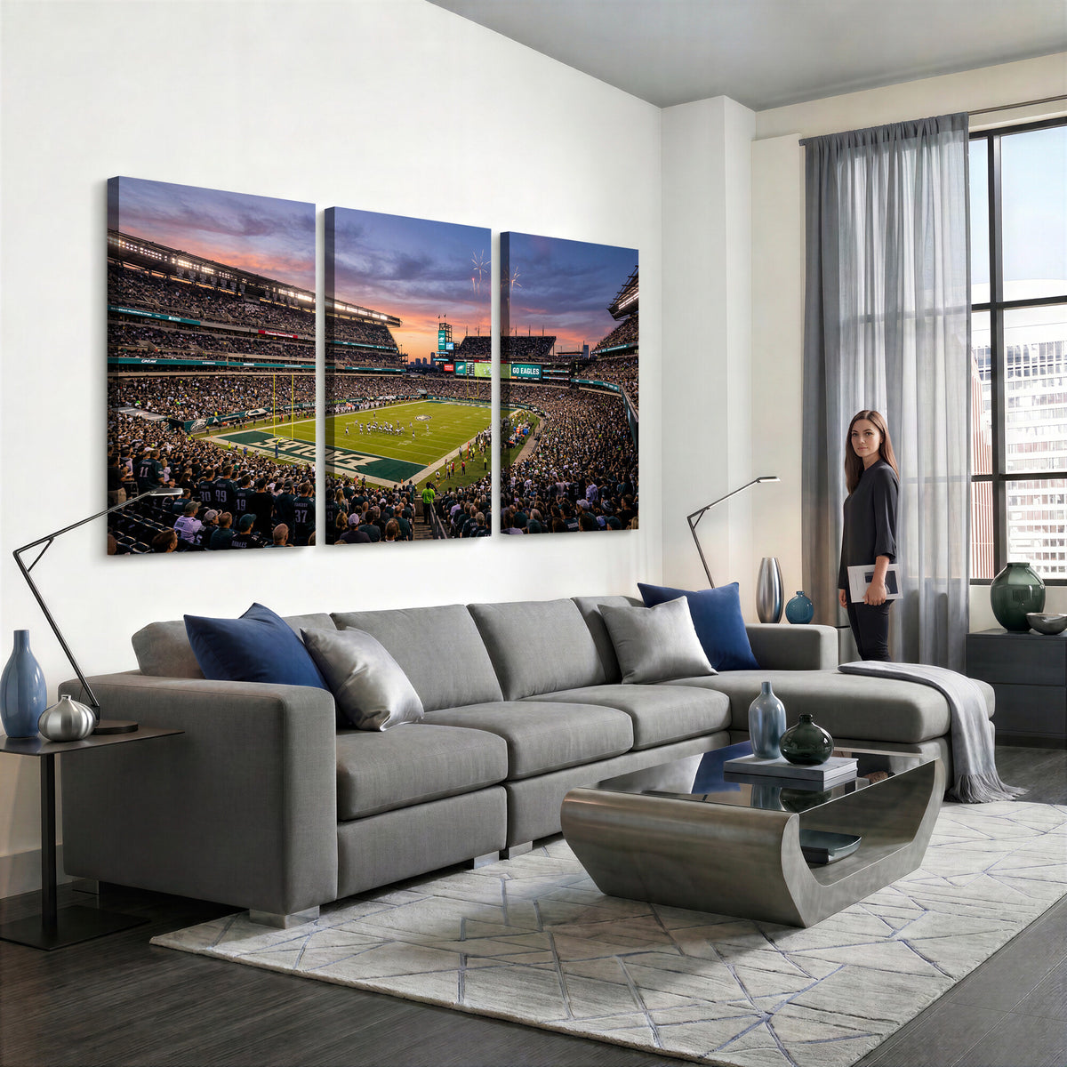 15549432-MGV-CV-36X24 - Stadium Wall Art Canvas Print