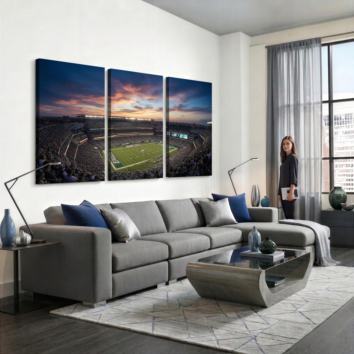 59208973-MGV-CV-36X24 - Stadium Wall Art Canvas Print