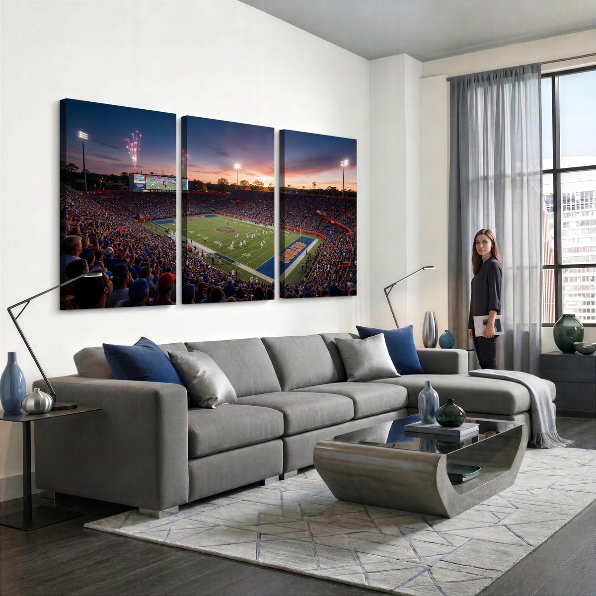 42817292-MGV-CV-36X24 - Stadium Wall Art Canvas Print