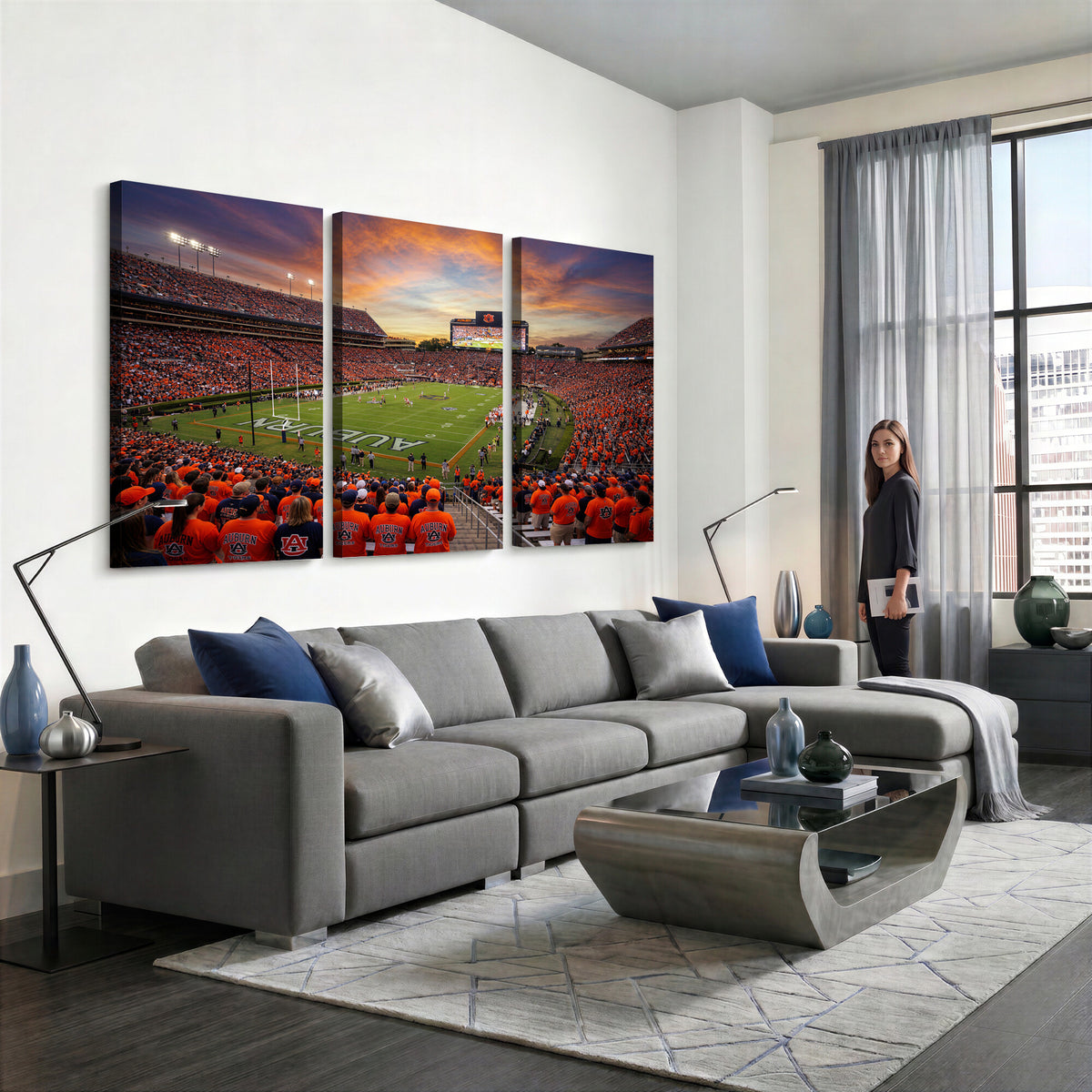 46347891-MGV-CV-36X24 - Stadium Wall Art Canvas Print