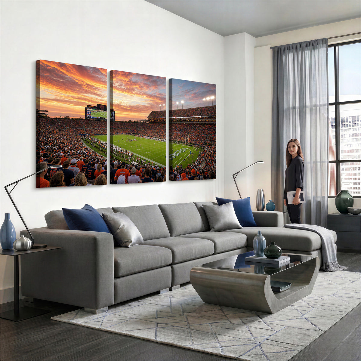 28631591-MGV-CV-36X24 - Stadium Wall Art Canvas Print