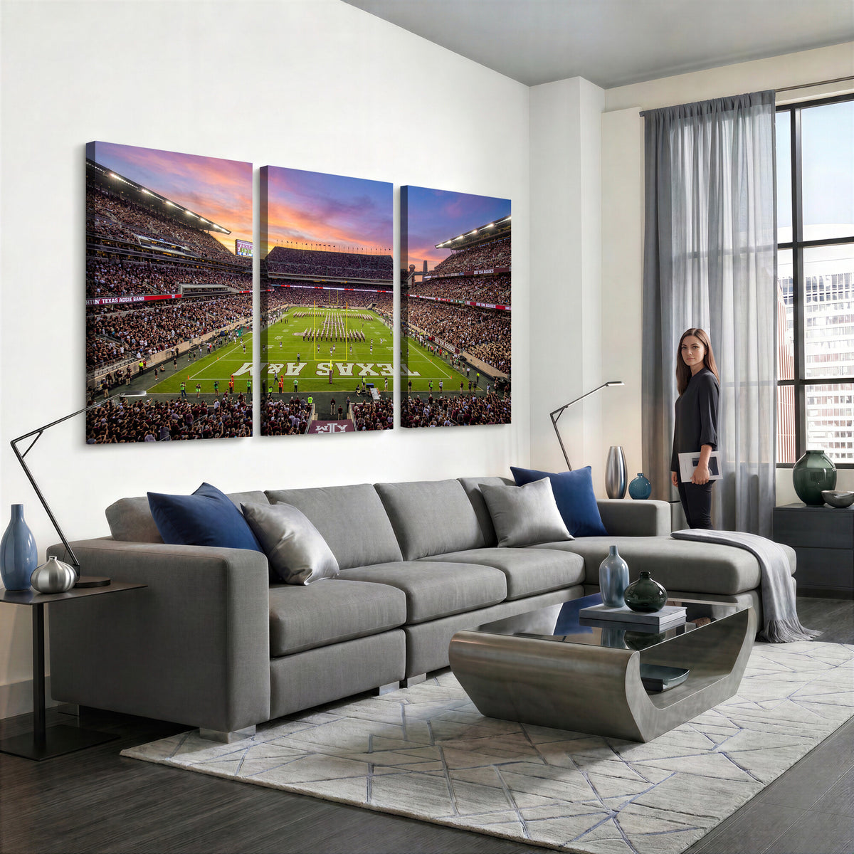 65952219-MGV-CV-36X24 - Stadium Wall Art Canvas Print