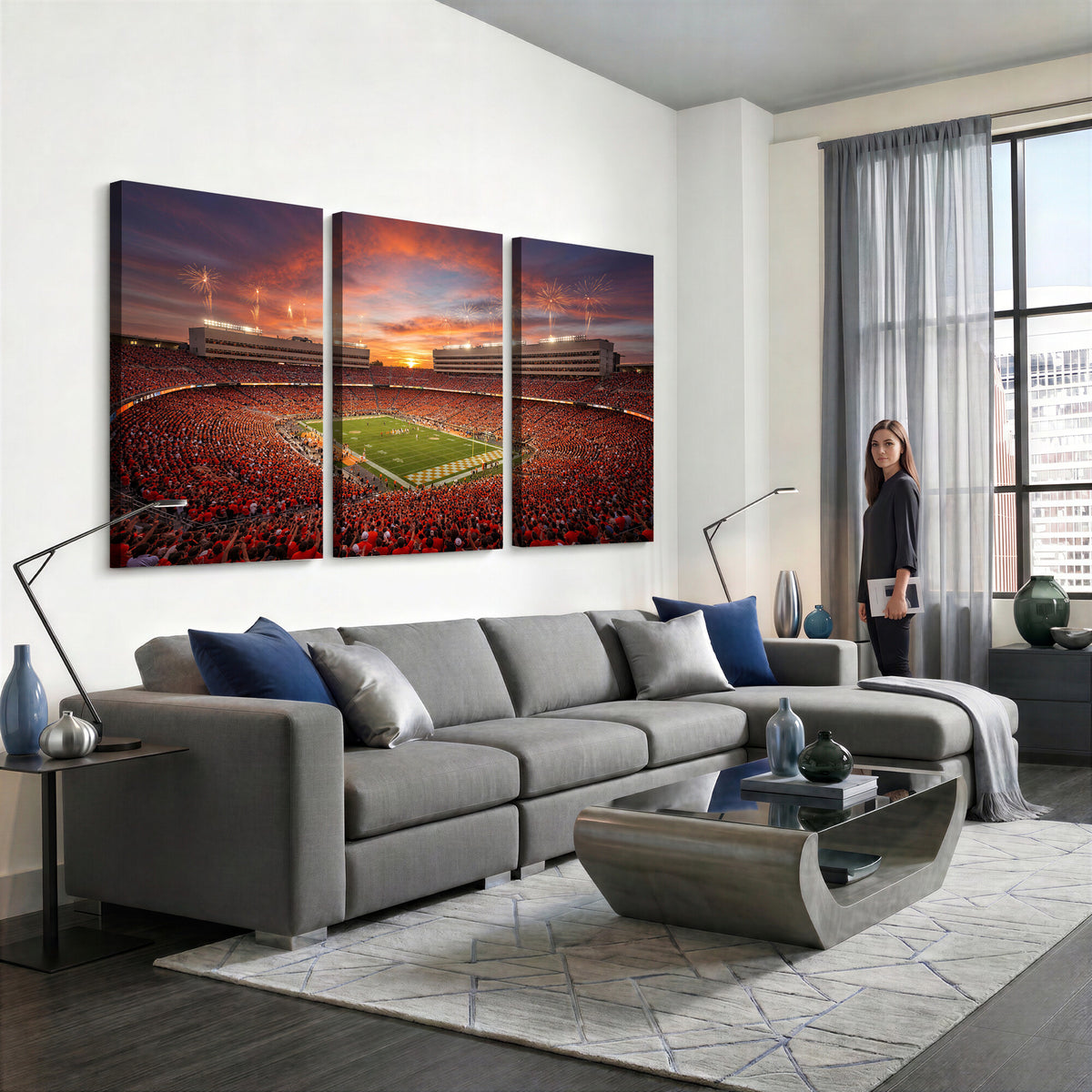 66964685-MGV-CV-36X24 - Stadium Wall Art Canvas Print