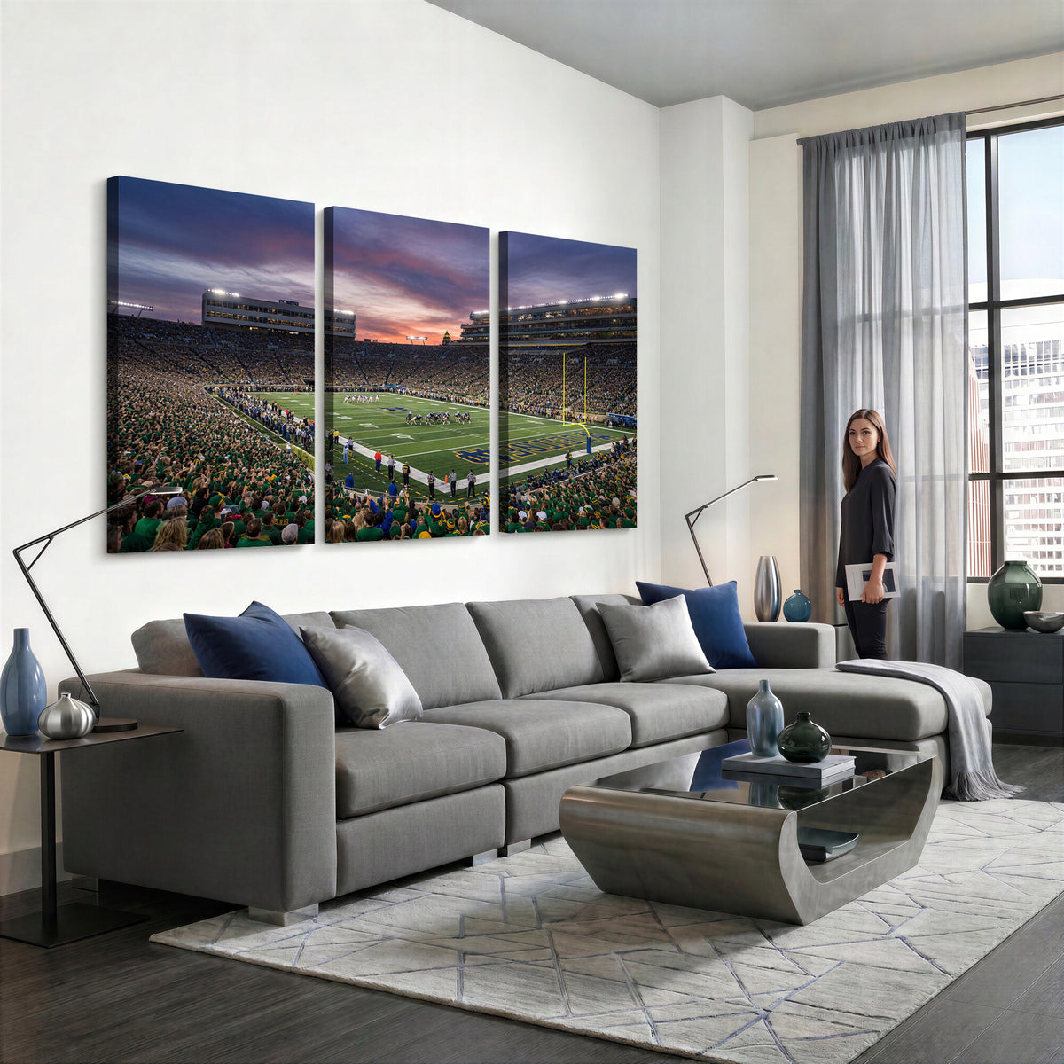 34836892-MGV-CV-36X24 - Stadium Wall Art Canvas Print