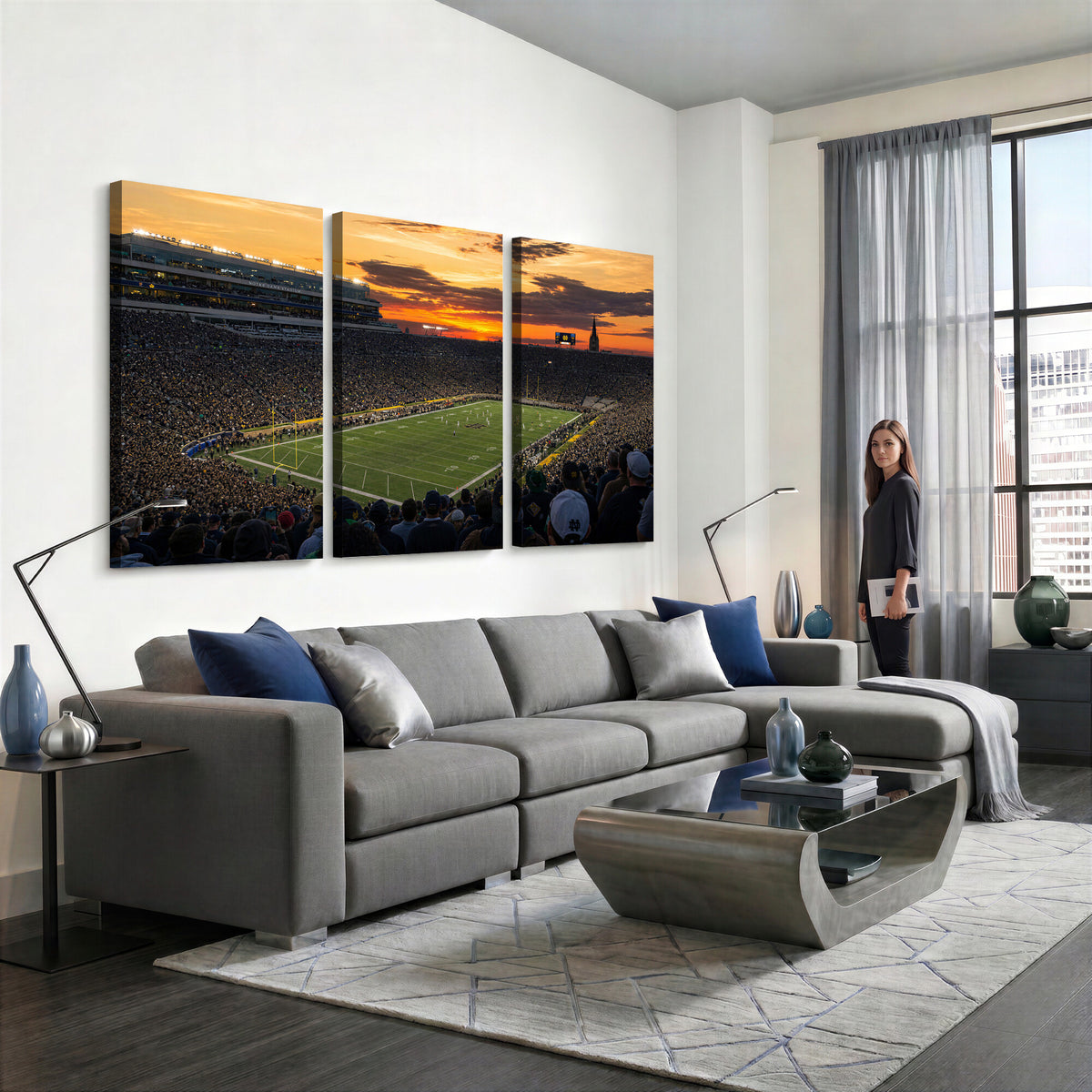 73585402-MGV-CV-36X24 - Stadium Wall Art Canvas Print