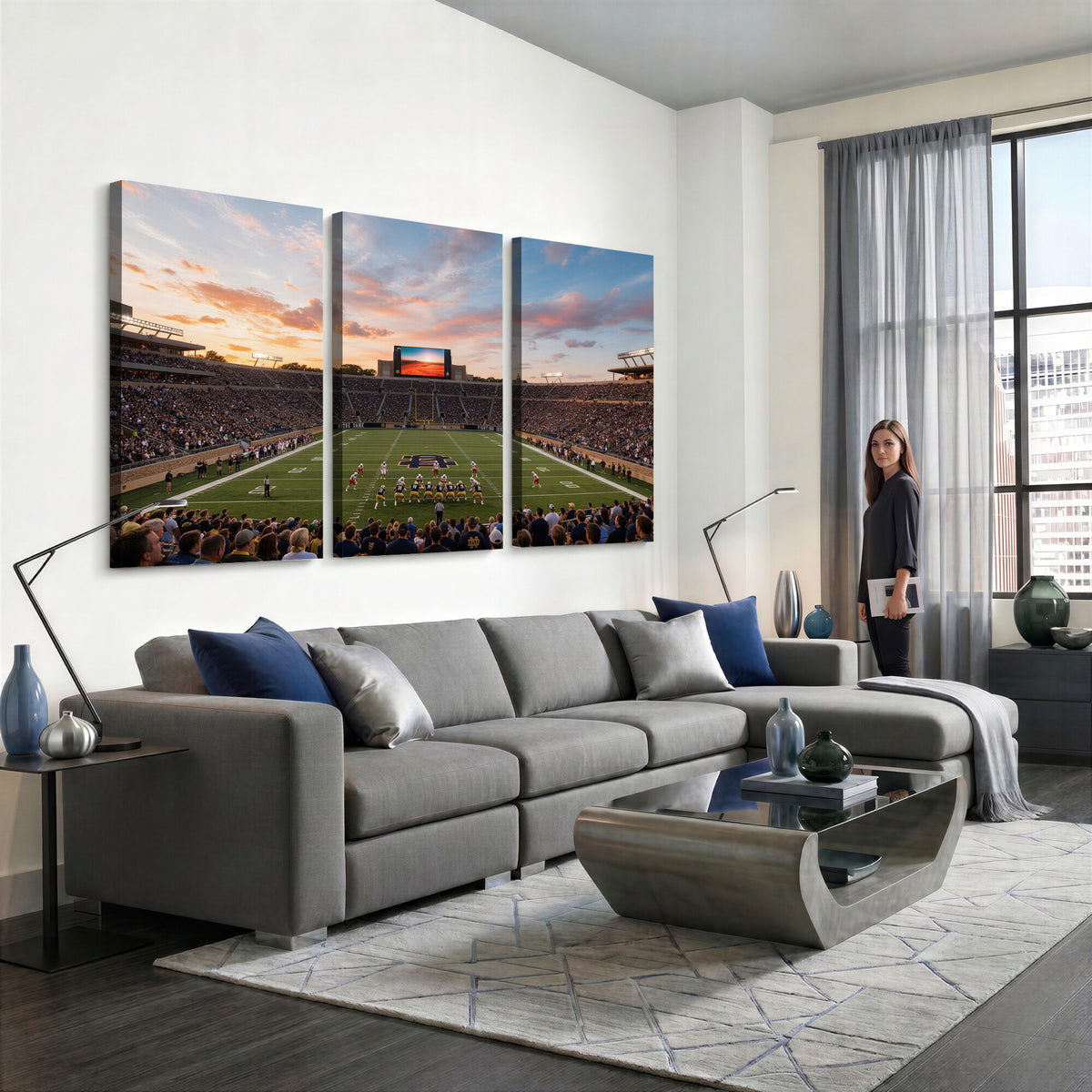 54464530-MGV-CV-36X24 - Stadium Wall Art Canvas Print