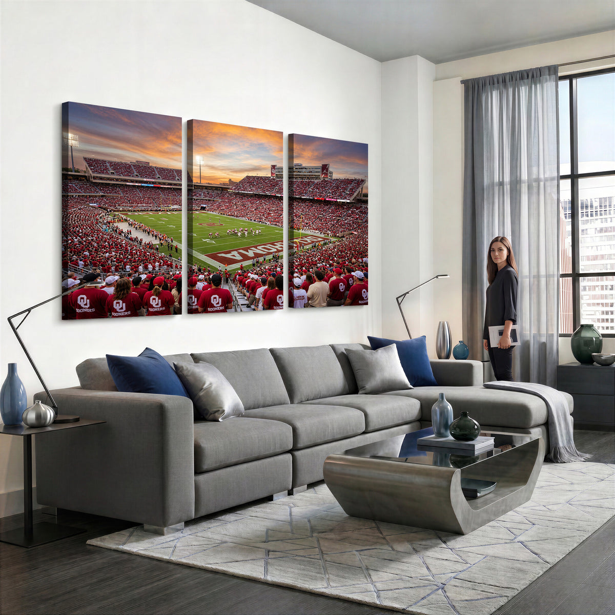 92718741-MGV-CV-36X24 - Stadium Wall Art Canvas Print