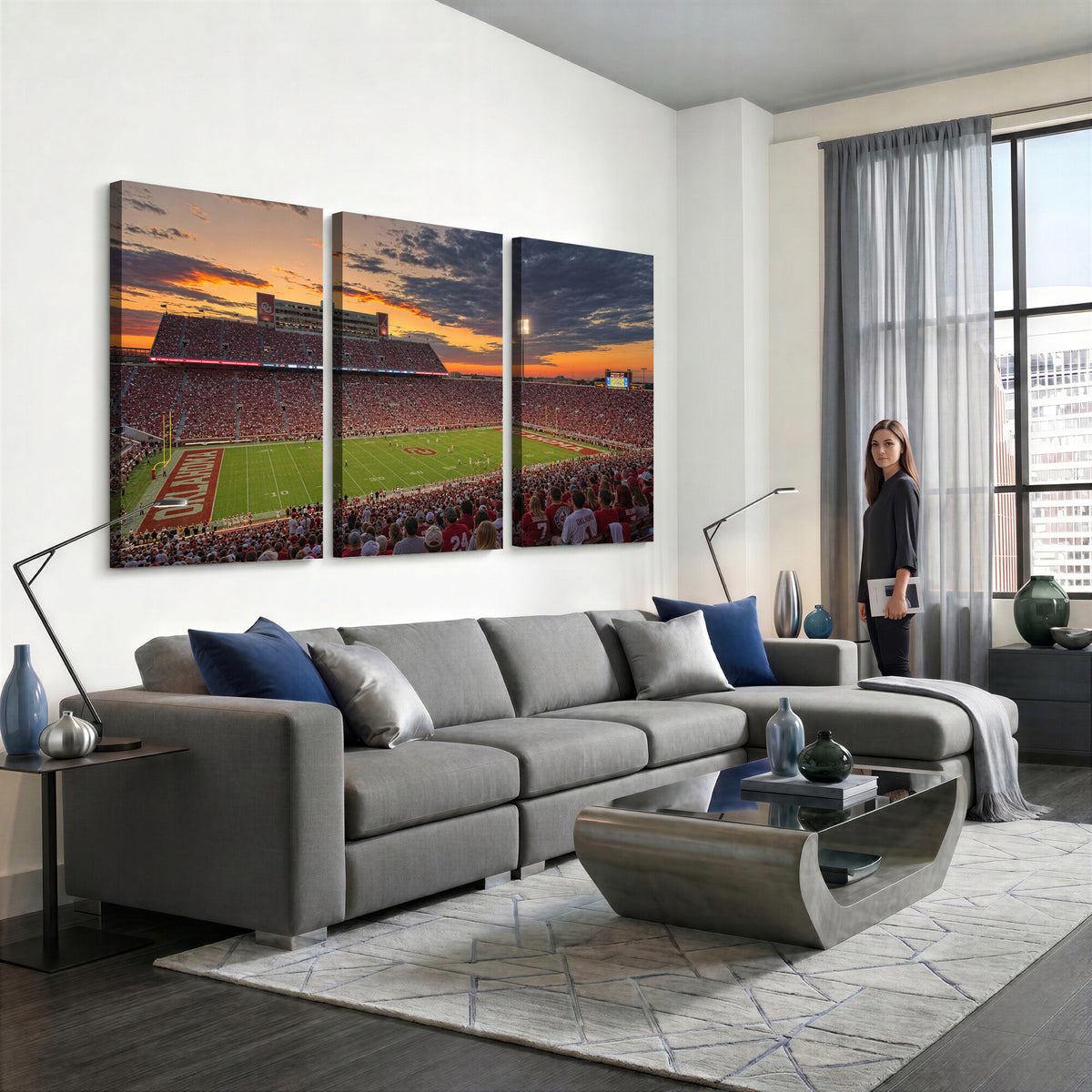 75444407-MGV-CV-36X24 - Stadium Wall Art Canvas Print