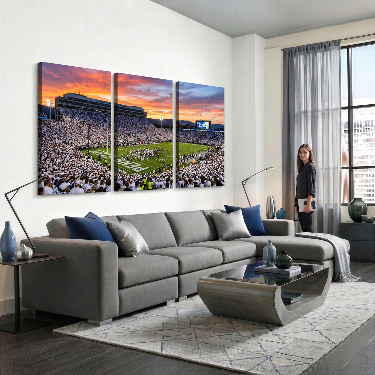 73603863-MGV-CV-36X24 - Stadium Wall Art Canvas Print