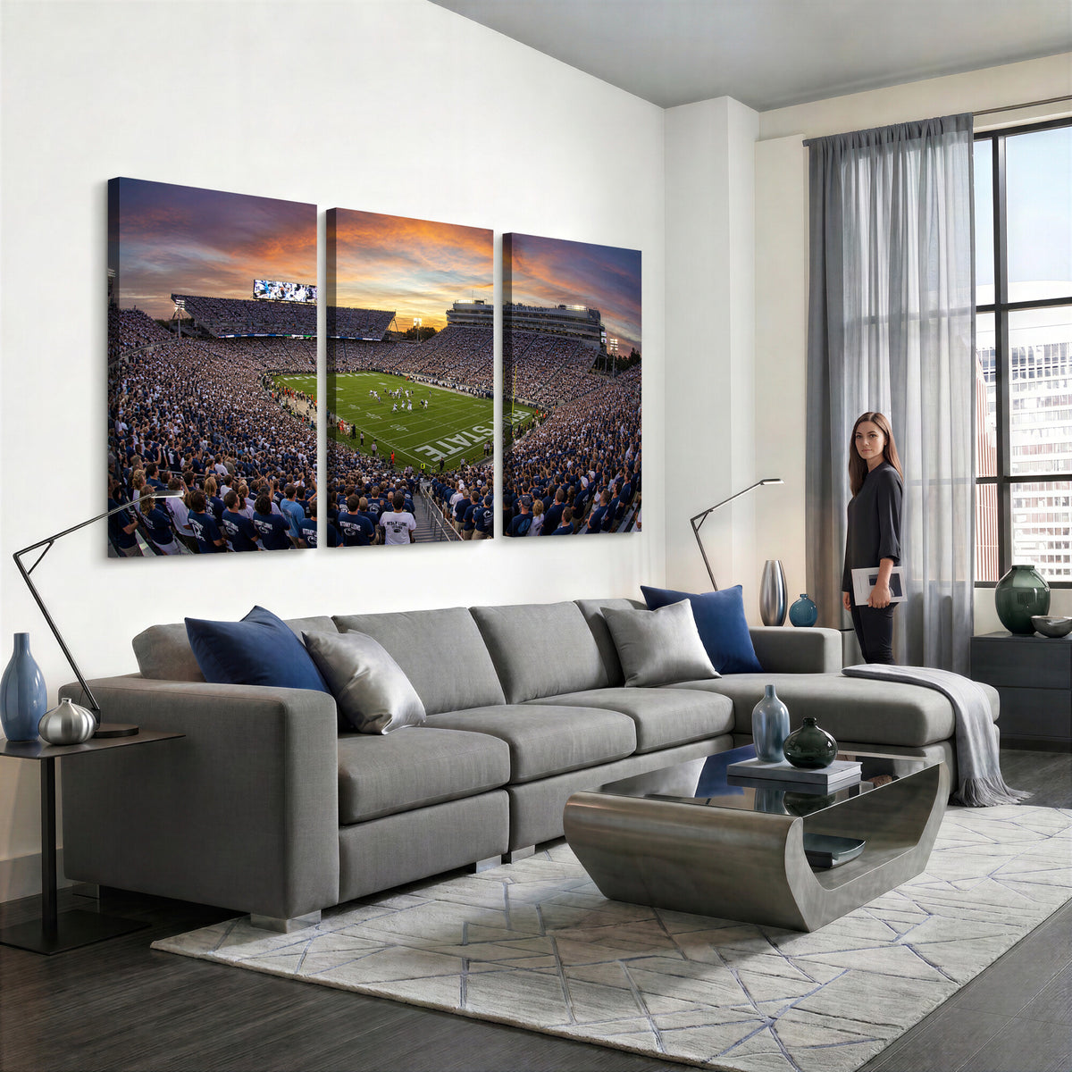 29008668-MGV-CV-36X24 - Stadium Wall Art Canvas Print