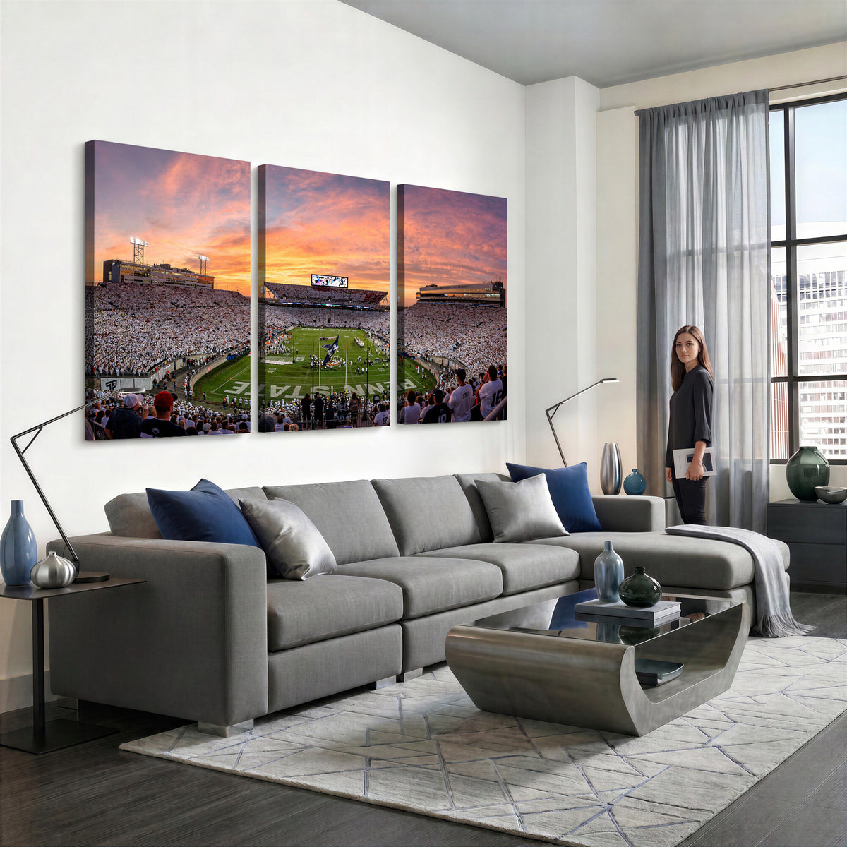 53161432-MGV-CV-36X24 - Stadium Wall Art Canvas Print