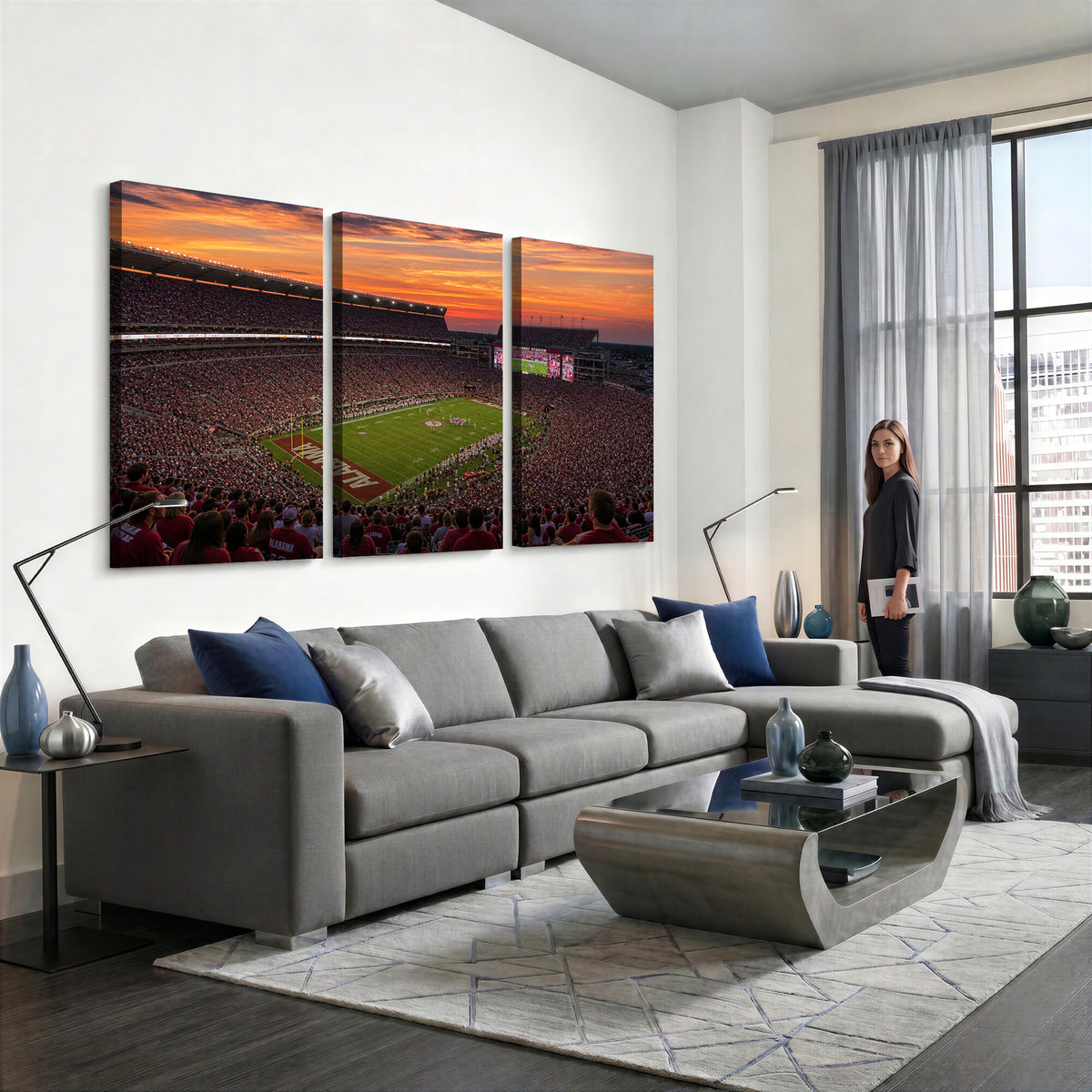 91782096-MGV-CV-36X24 - Stadium Wall Art Canvas Print