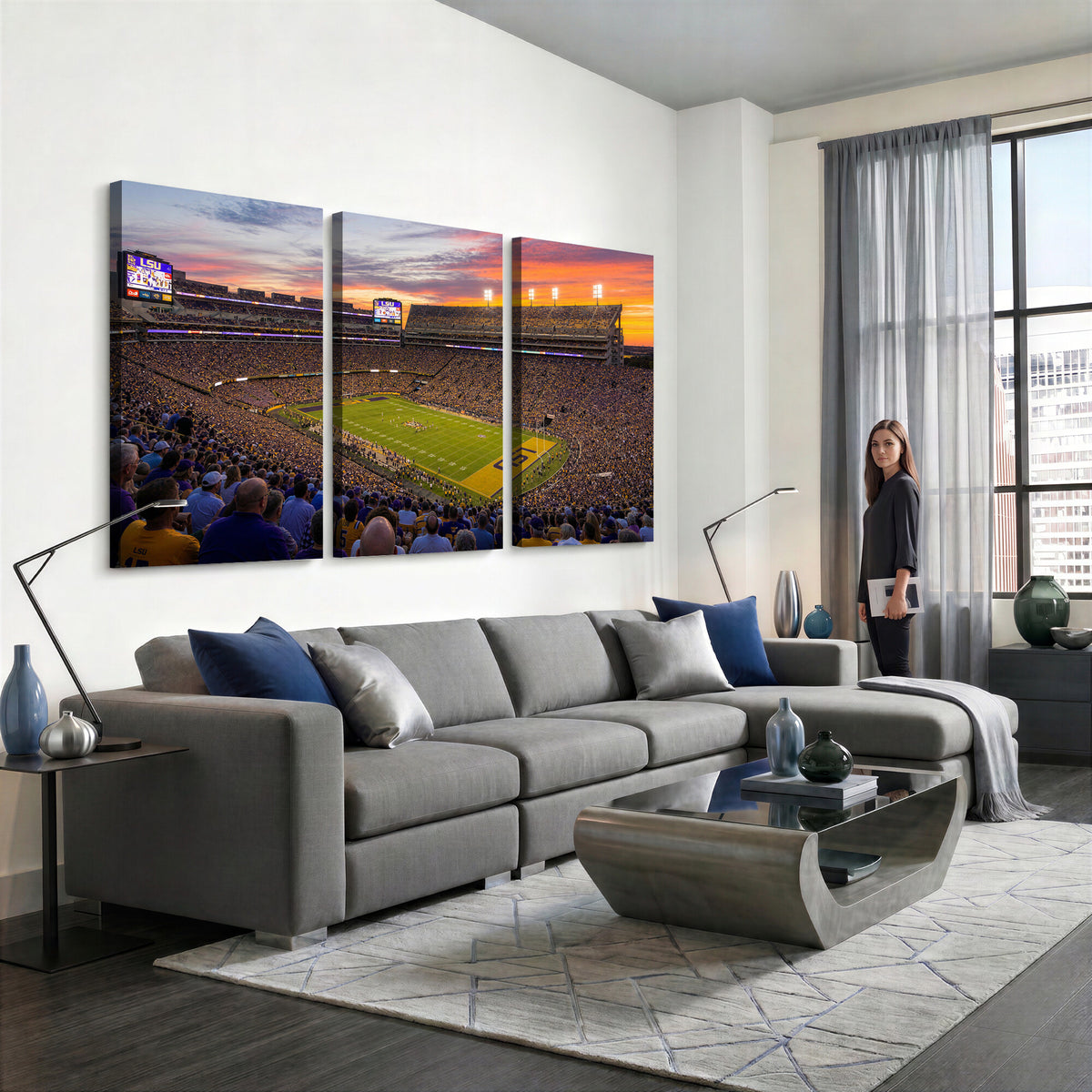 91303167-MGV-CV-36X24 - Stadium Wall Art Canvas Print