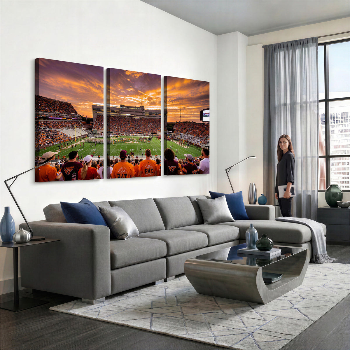 25873880-MGV-CV-36X24 - Stadium Wall Art Canvas Print