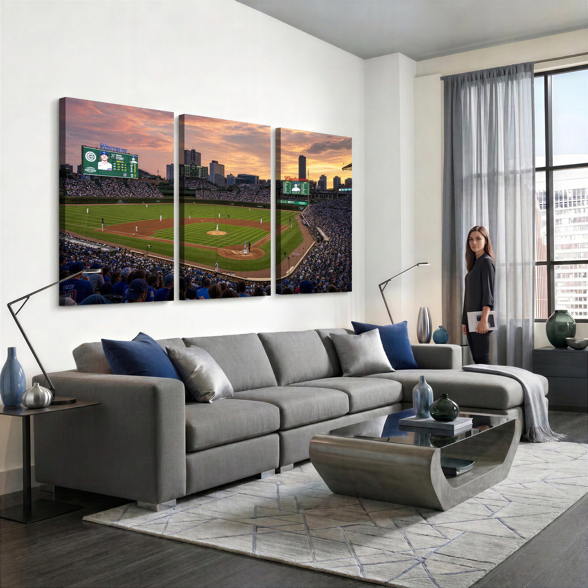 41641466-MGV-CV-36X24 - Stadium Wall Art Canvas Print