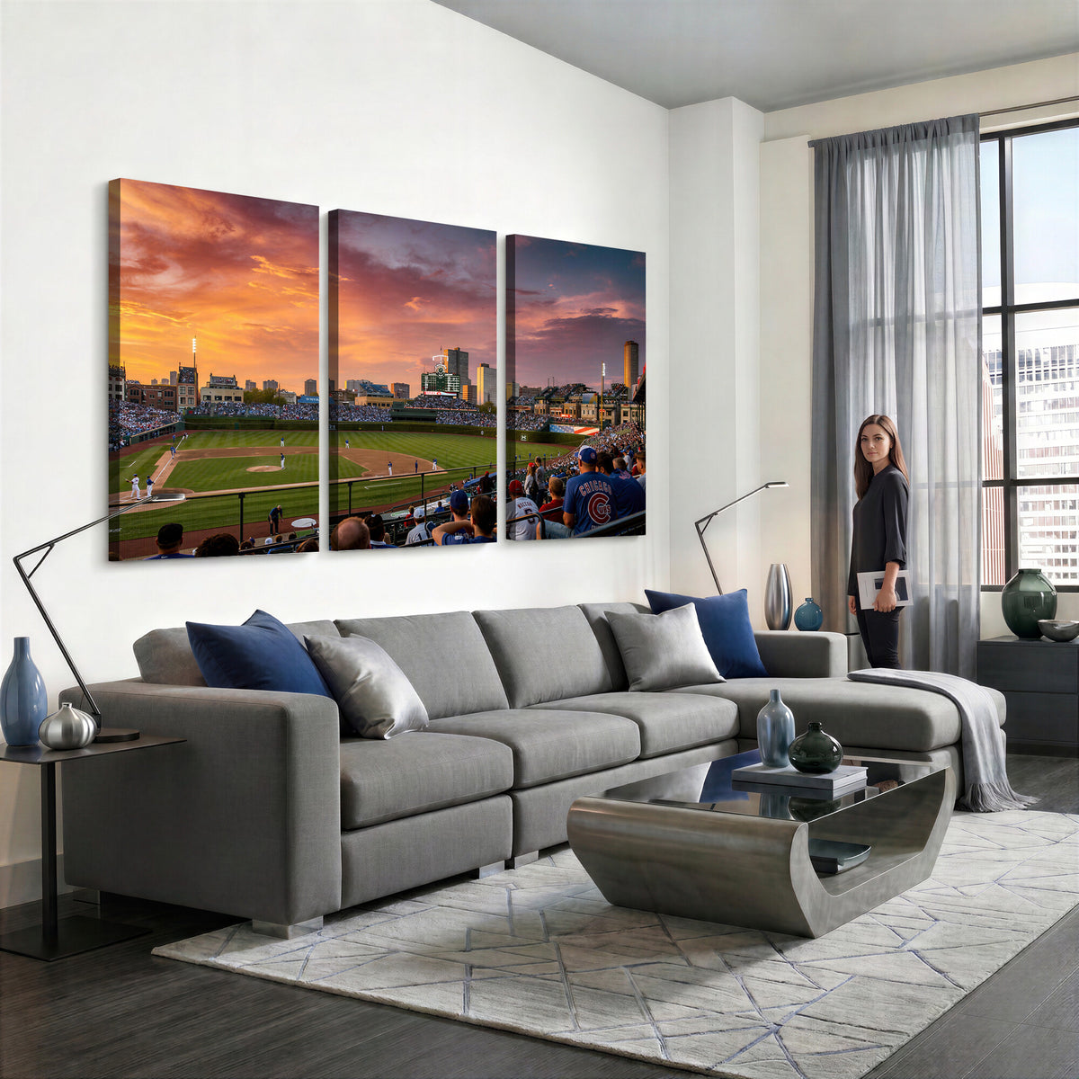 94073020-MGV-CV-36X24 - Stadium Wall Art Canvas Print