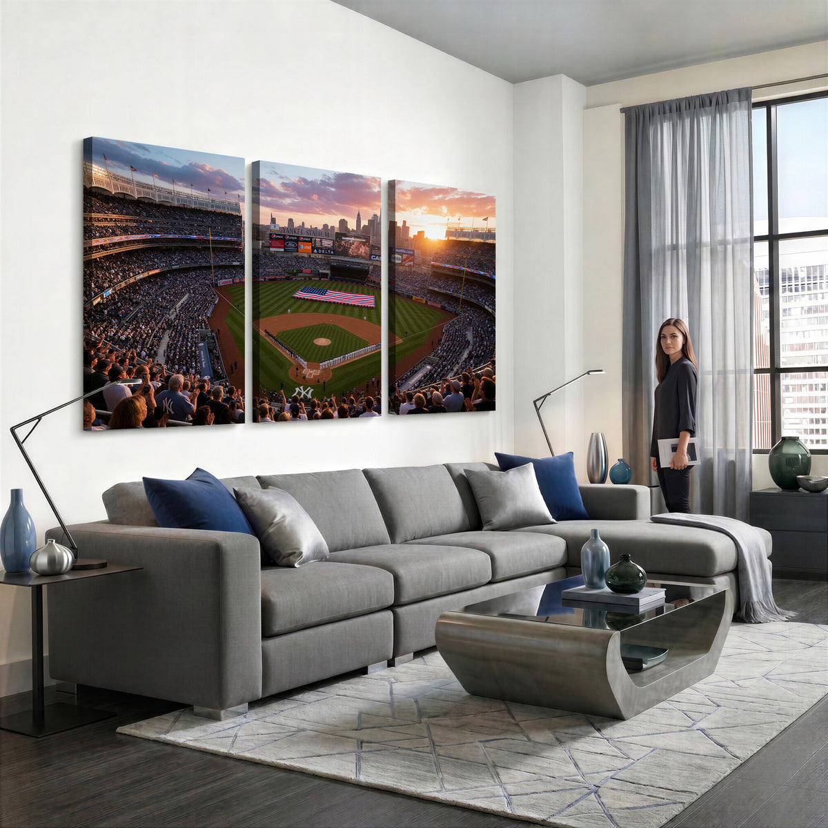 43632742-MGV-CV-36X24 - Stadium Wall Art Canvas Print