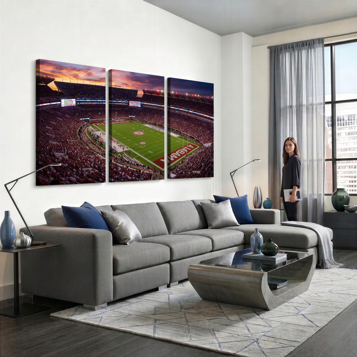 59537492-MGV-CV-36X24 - Stadium Wall Art Canvas Print