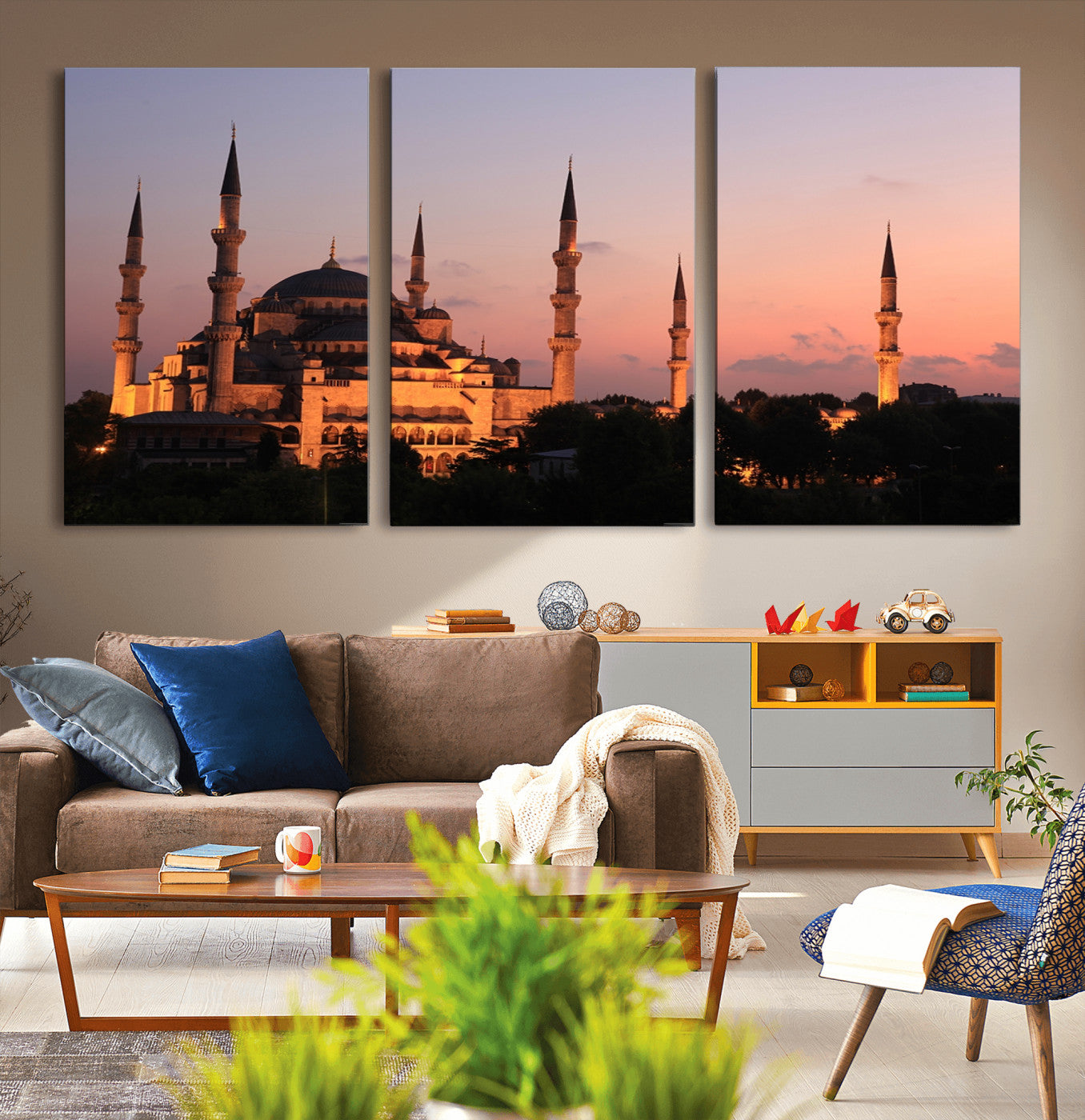 84360-MGV-CV-36X24-Wall Art Turkey Istanbul Skyline Canvas Print