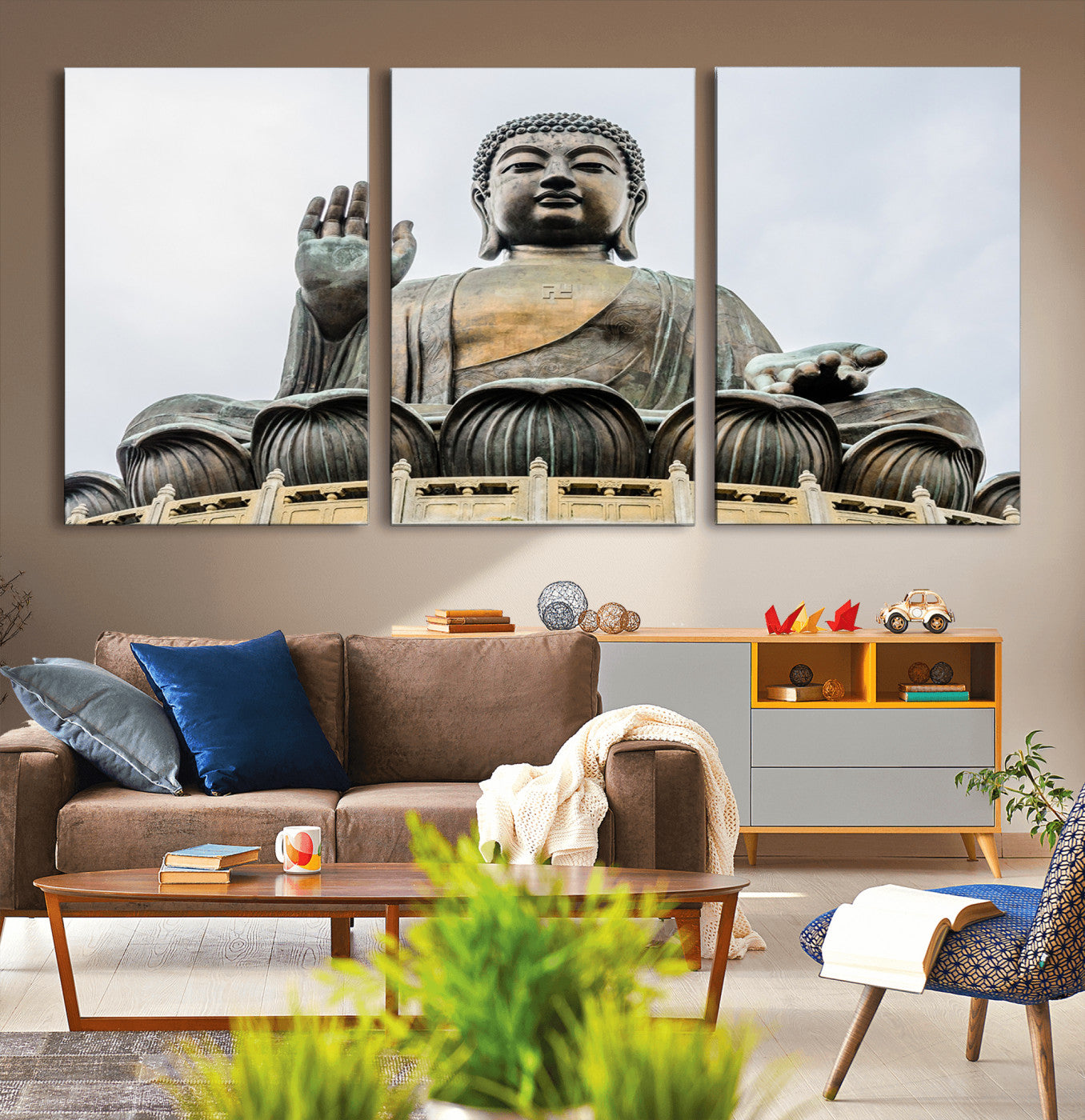 77041-MGV-CV-36X24-Buddha Statue Wall Art Canvas Print
