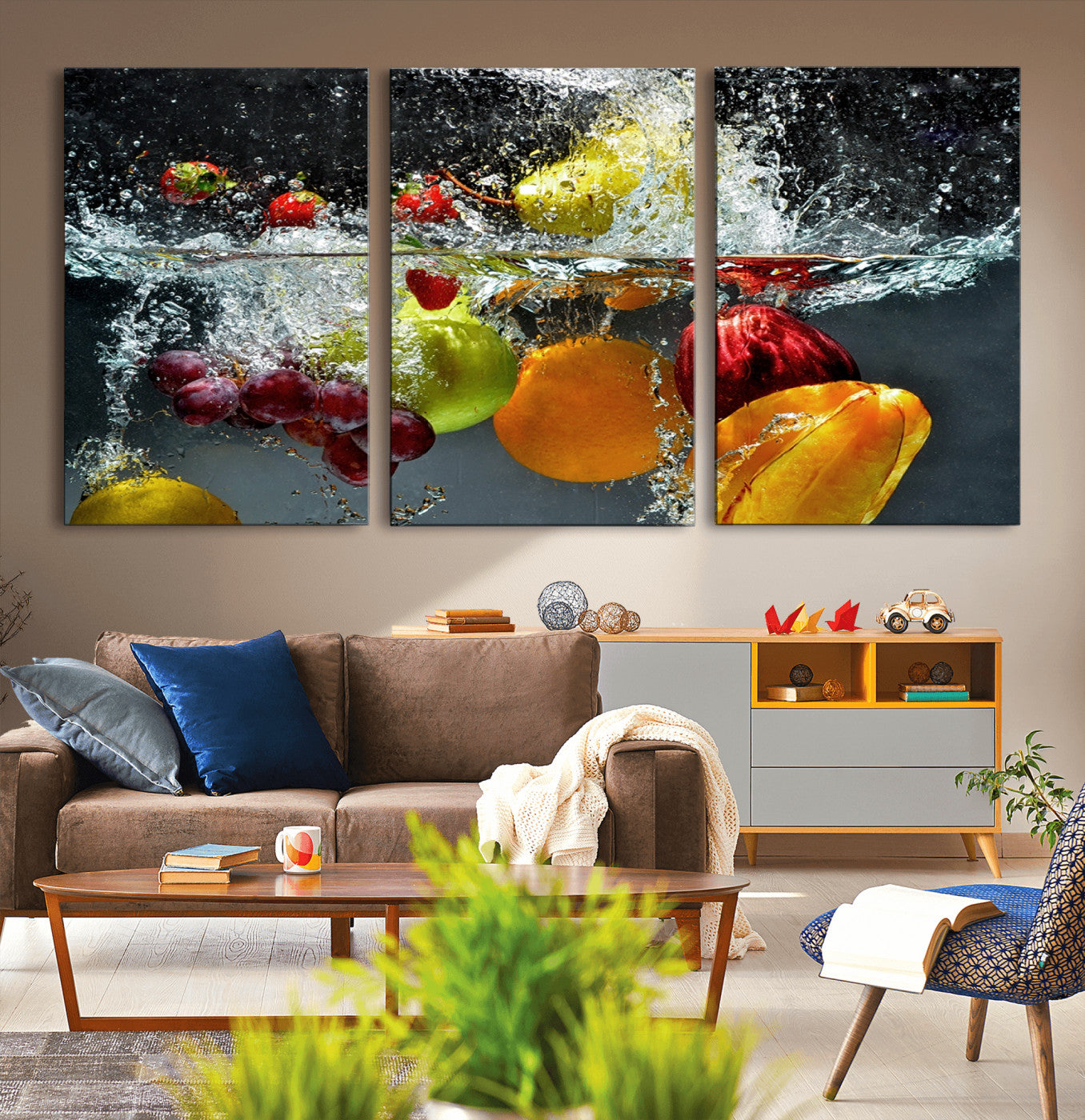 23381-MGV-CV-36X24-Kithen Vegetables World Wall Art Canvas Print