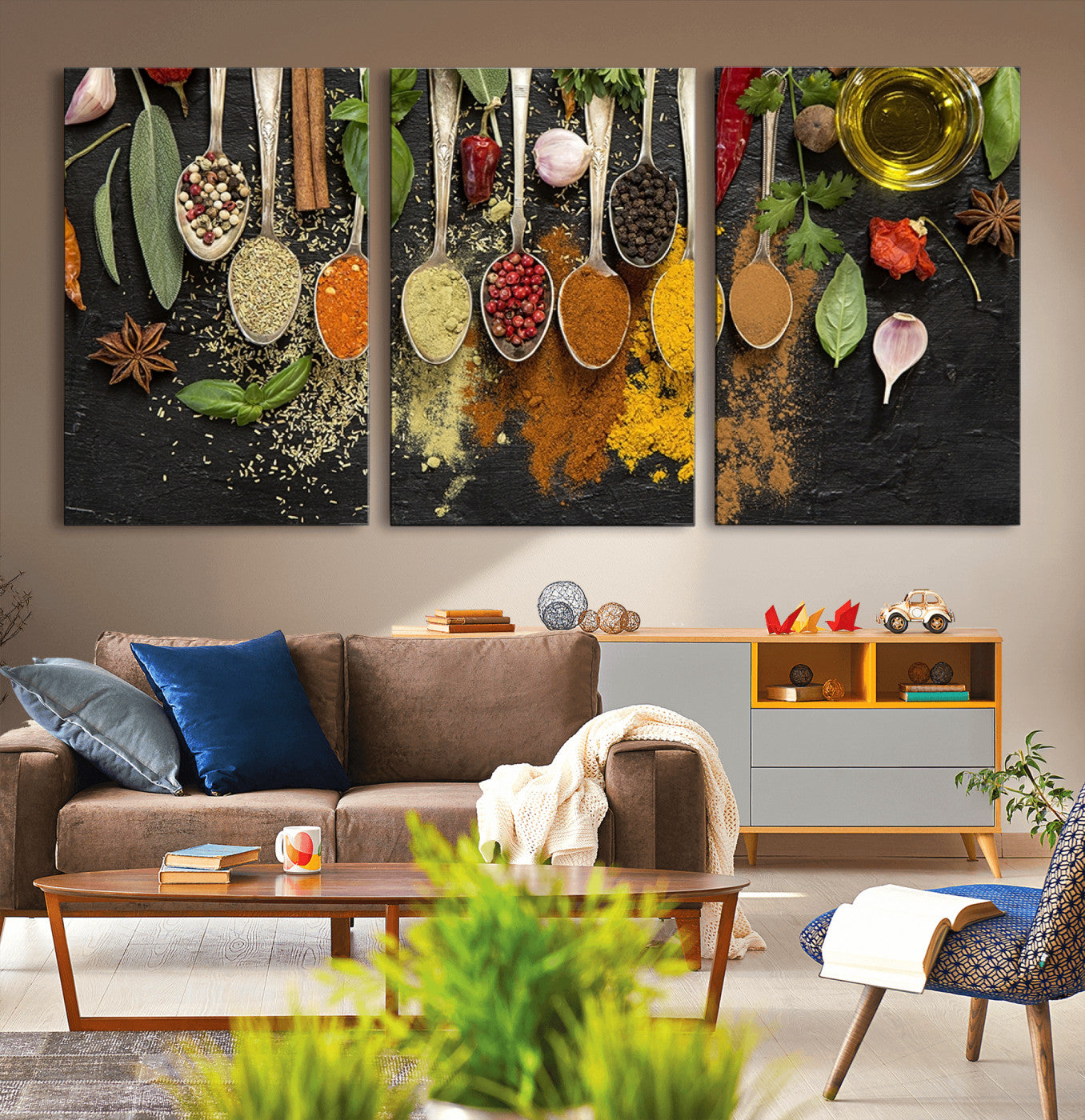 MGV-CV-60X30-3P - Spices Wall Art Canvas Print