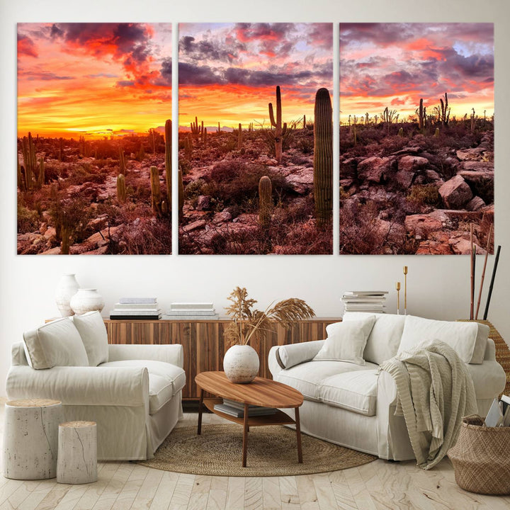 Arizona Desert Print, Western Cowboy Wall Art Print