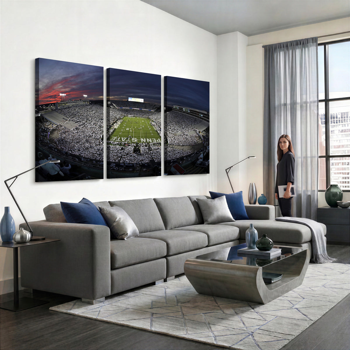 59877-MGV-CV-36X24 - Penn State University Nittany Lions Football Team Print
