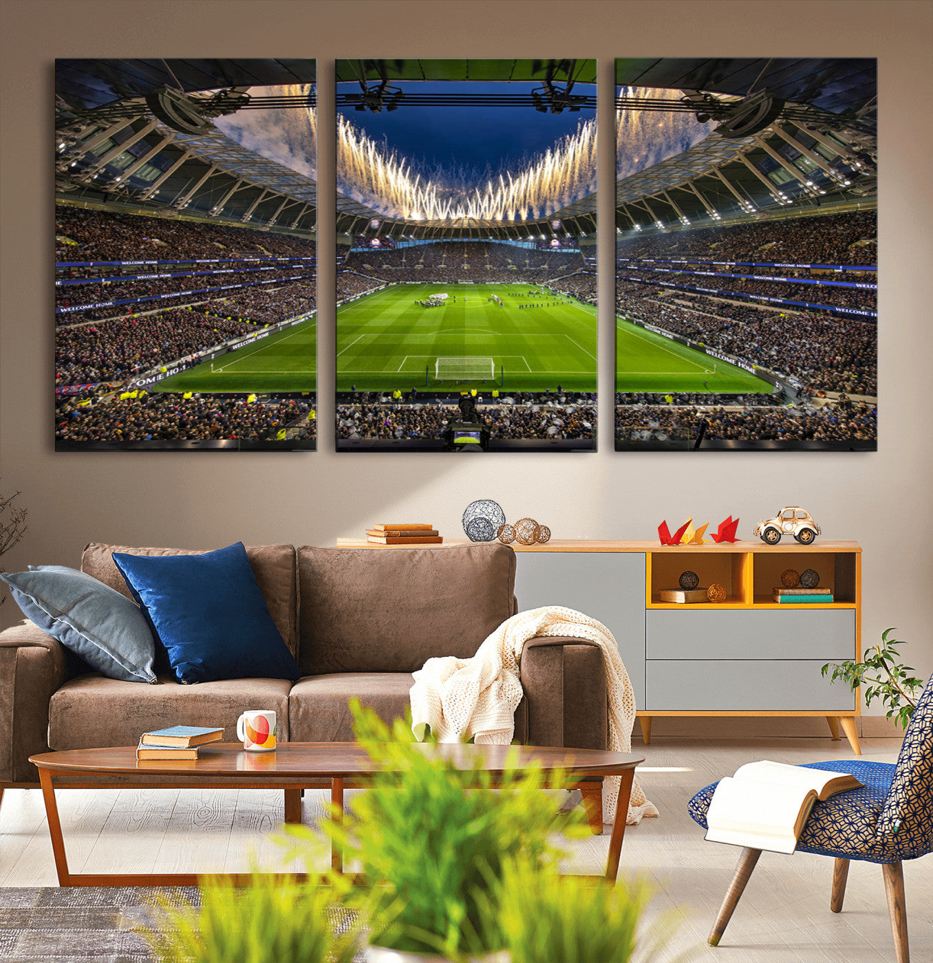 40157-MGV-CV-36X24-Tottenham Hotspur Football Team Print - London Tottenham Hotspur Stadium Wall Art Canvas Print