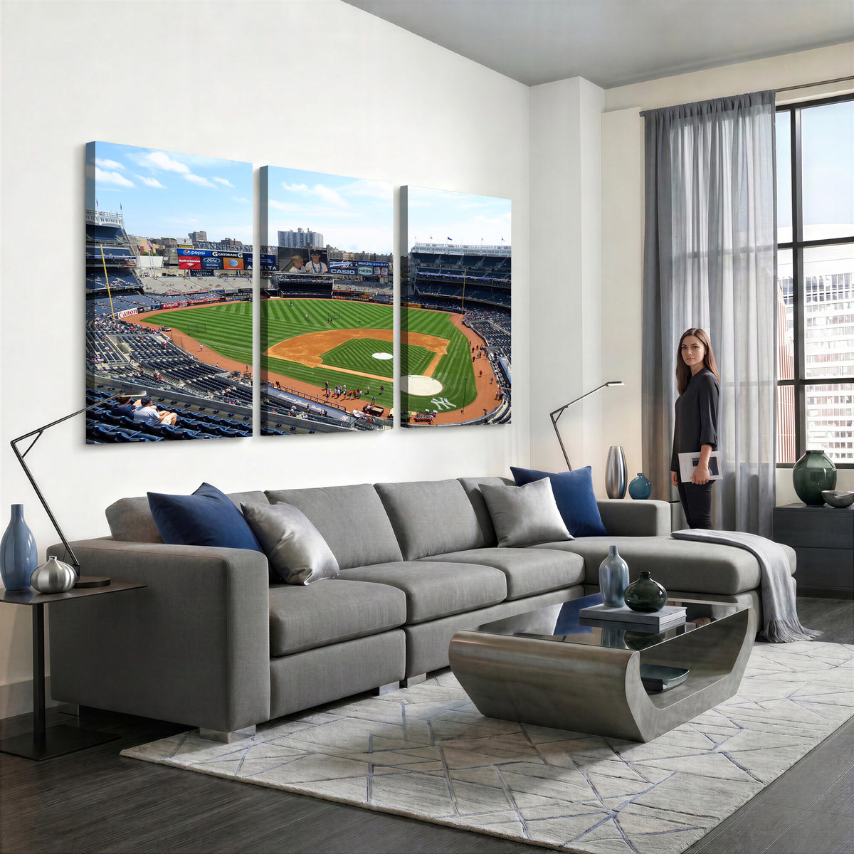 98047-MGV-CV-36X24 - Buffalo Bills Stadium Wall Art, Buffalo Bills Decor, NFL Fan Gift