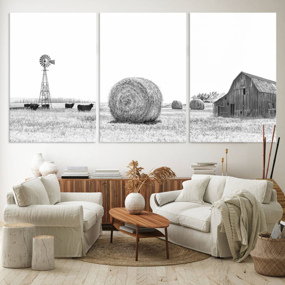 Farmhouse Wall Art Decor Canvas Print