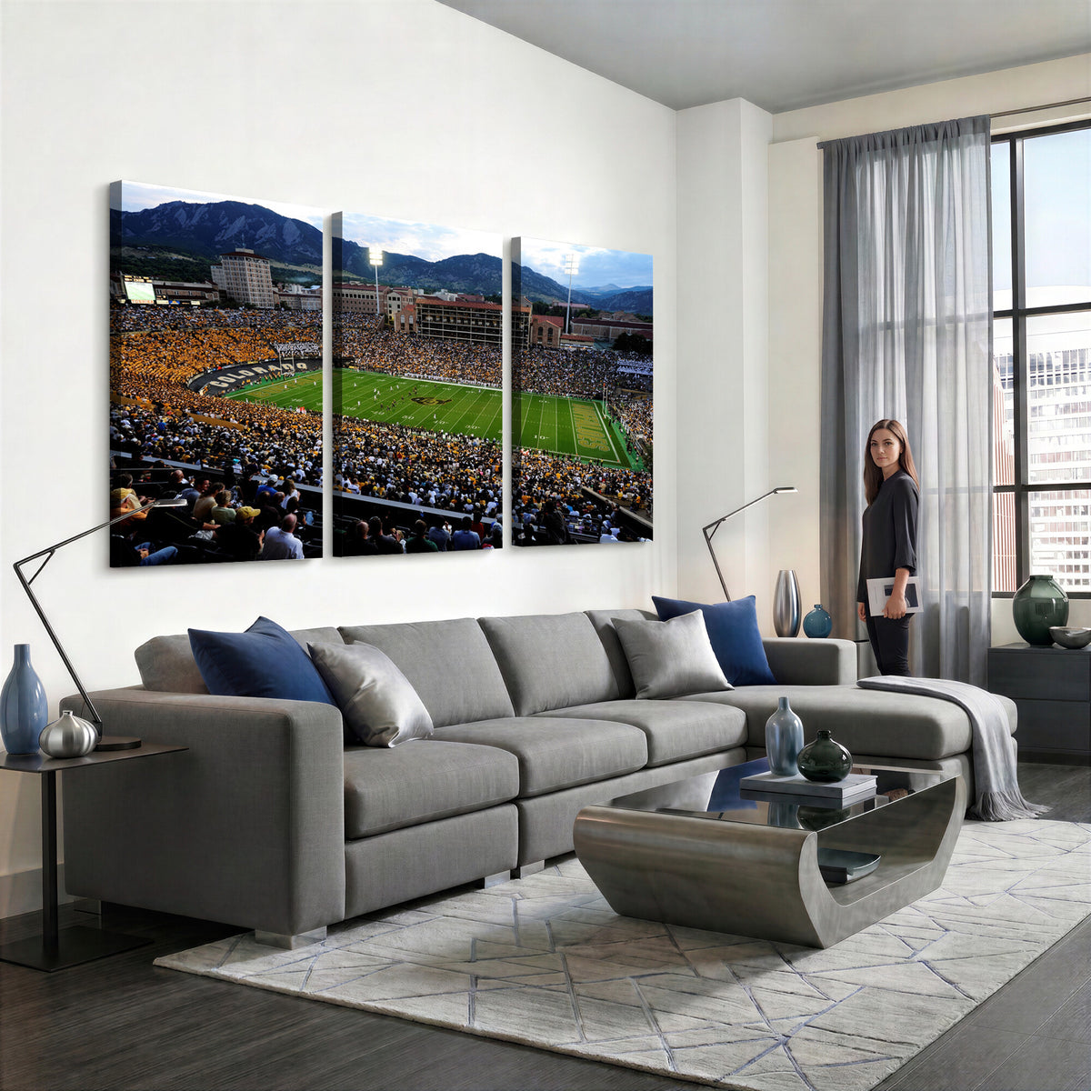 60552-MGV-CV-36X24 - Folsom Field, University of Colorado Buffaloes Football