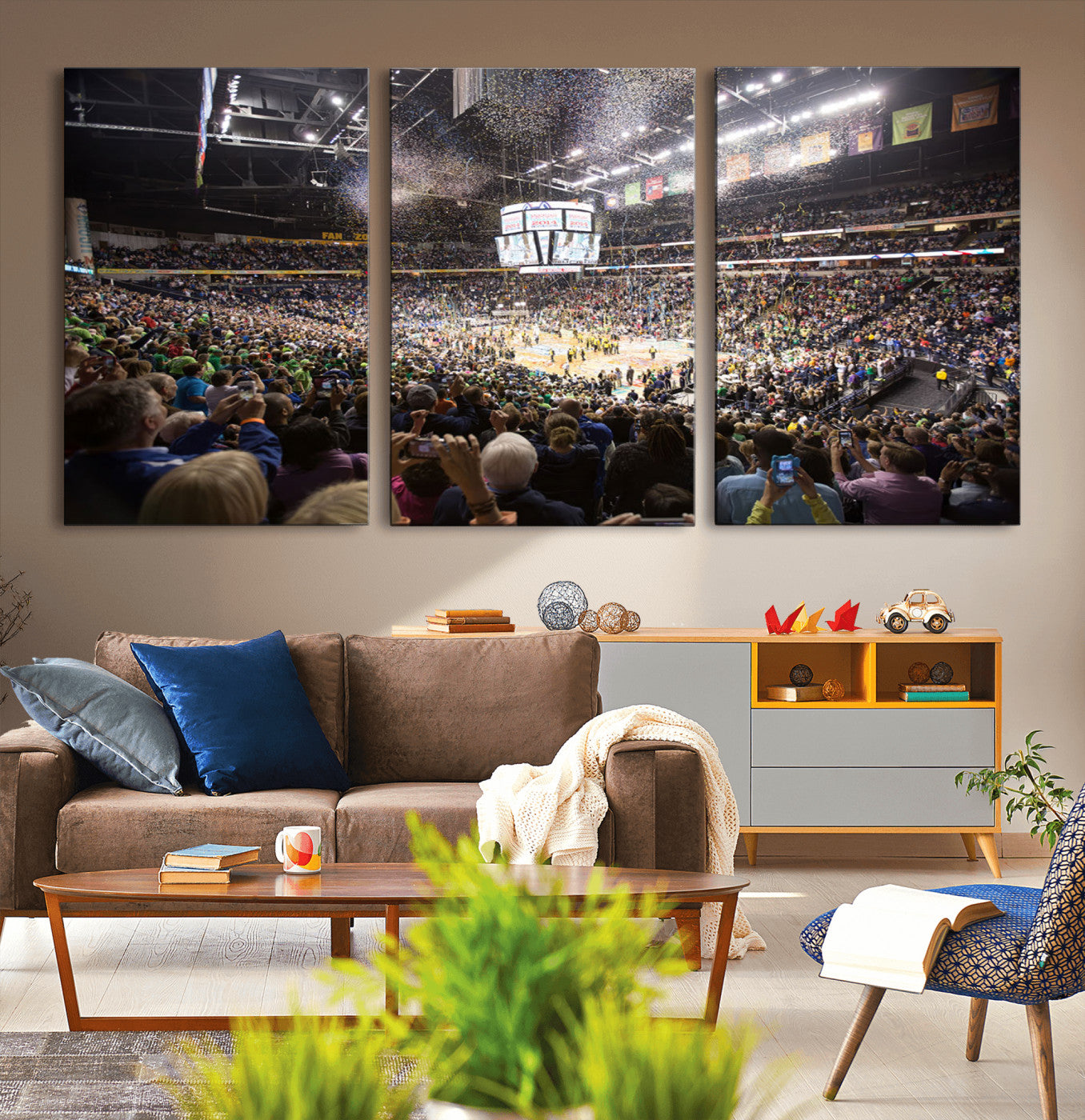 MGV-CV-60X30-3P - Bridgestone Arena Wall Art Canvas | Nashville Predators Hockey Team Print | Canvas Print | Ready to