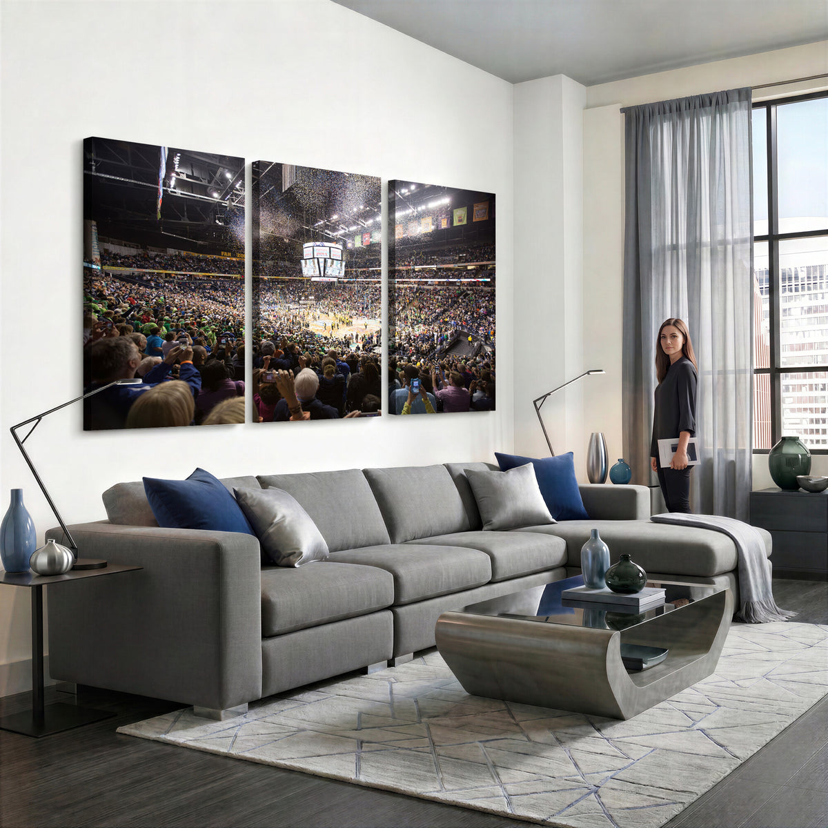 66251-MGV-CV-36X24 - Bridgestone Arena Wall Art Canvas, Nashville Predators