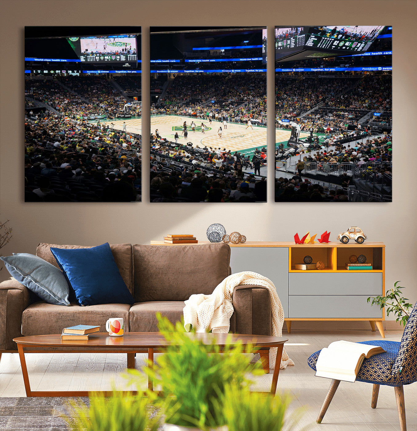 MGV-CV-60X30-3P - Climate Pledge Arena | Washington Seattle Kraken Hockey Stadium Wall Art | Canvas Print | Ready to