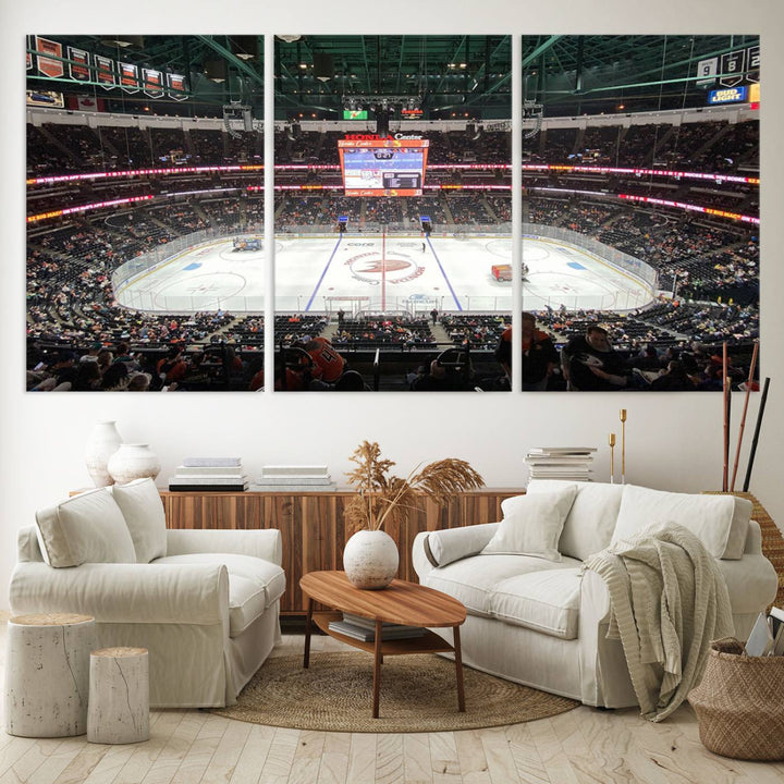 Honda Center California Anaheim Ducks Ice Hockey Stadium Wall Art Canvas Print