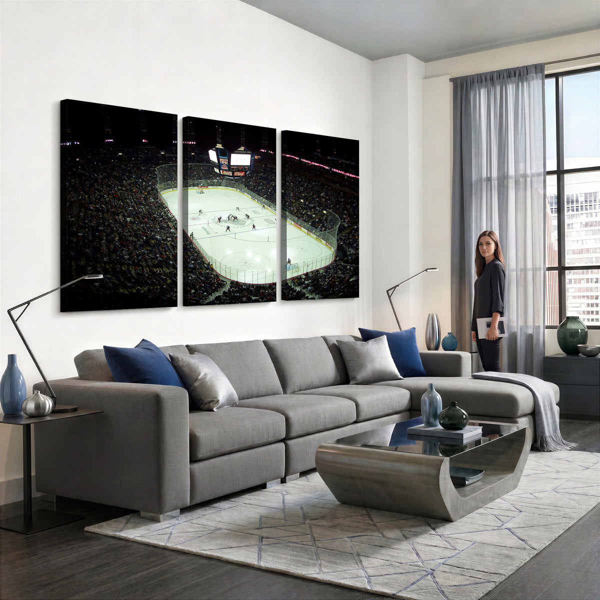 38823-MGV-CV-36X24 - Nationwide Arena Ohio Columbus Blue Jackets Hockey Stadium