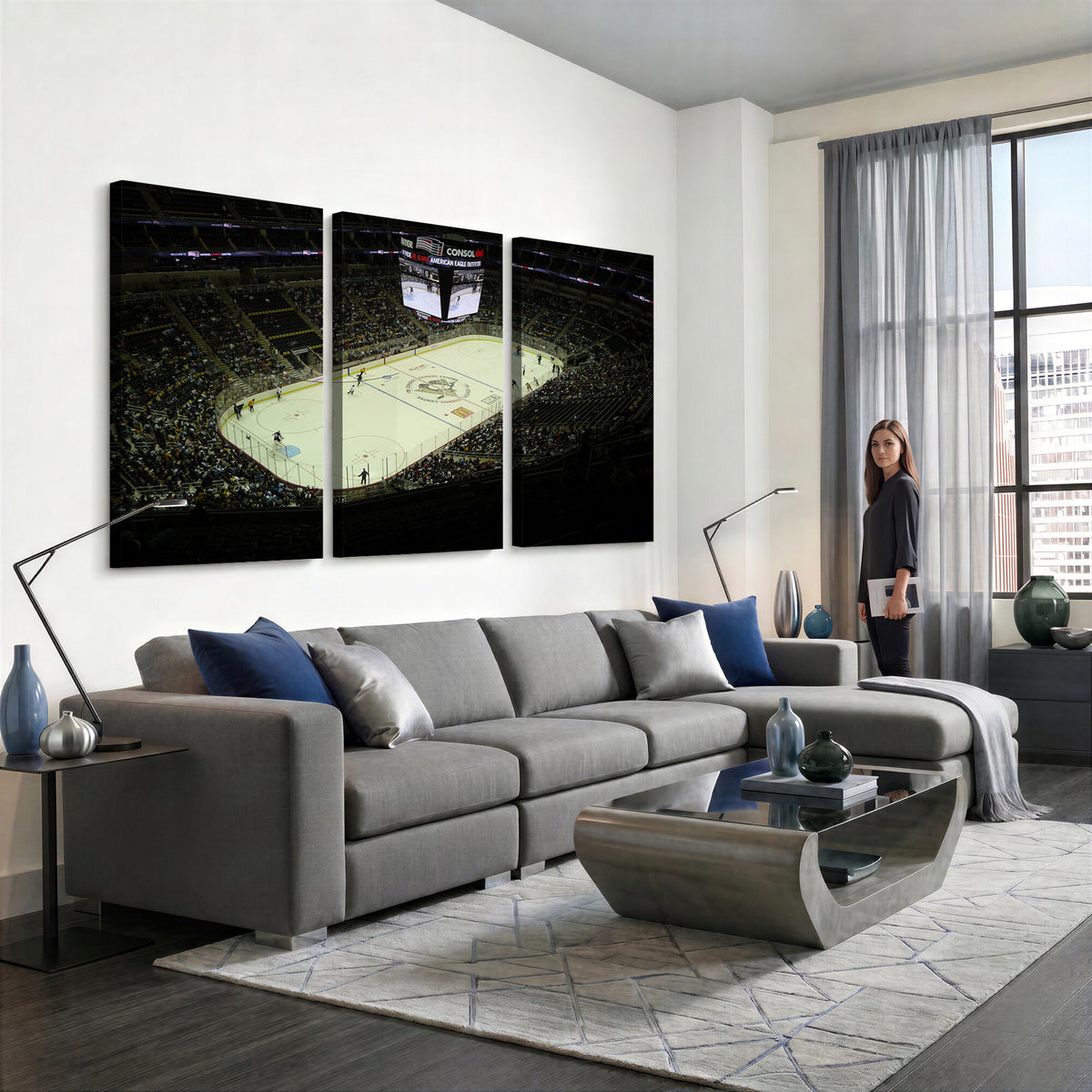 52168-MGV-CV-36X24 - PPG Paints Arena Pennsylvania Pittsburgh Penguins Hockey