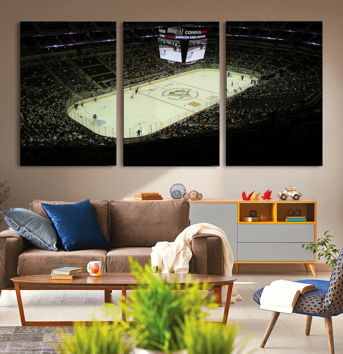 MGV-CV-60X30-3P - PPG Paints Arena Pennsylvania Pittsburgh Penguins Hockey Stadium Canvas, Pennsylvania Pittsburgh