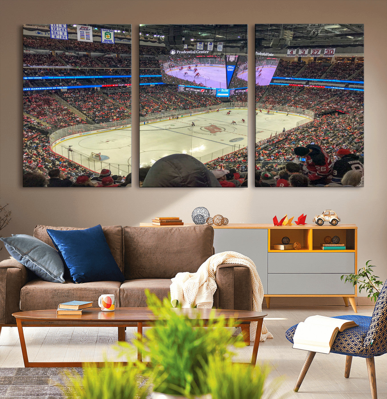 29638-MGV-CV-36X24-Prudential Center Newark New Jersey Devils Hockey Stadium, New Jersey Devils Hockey Stadium Canvas