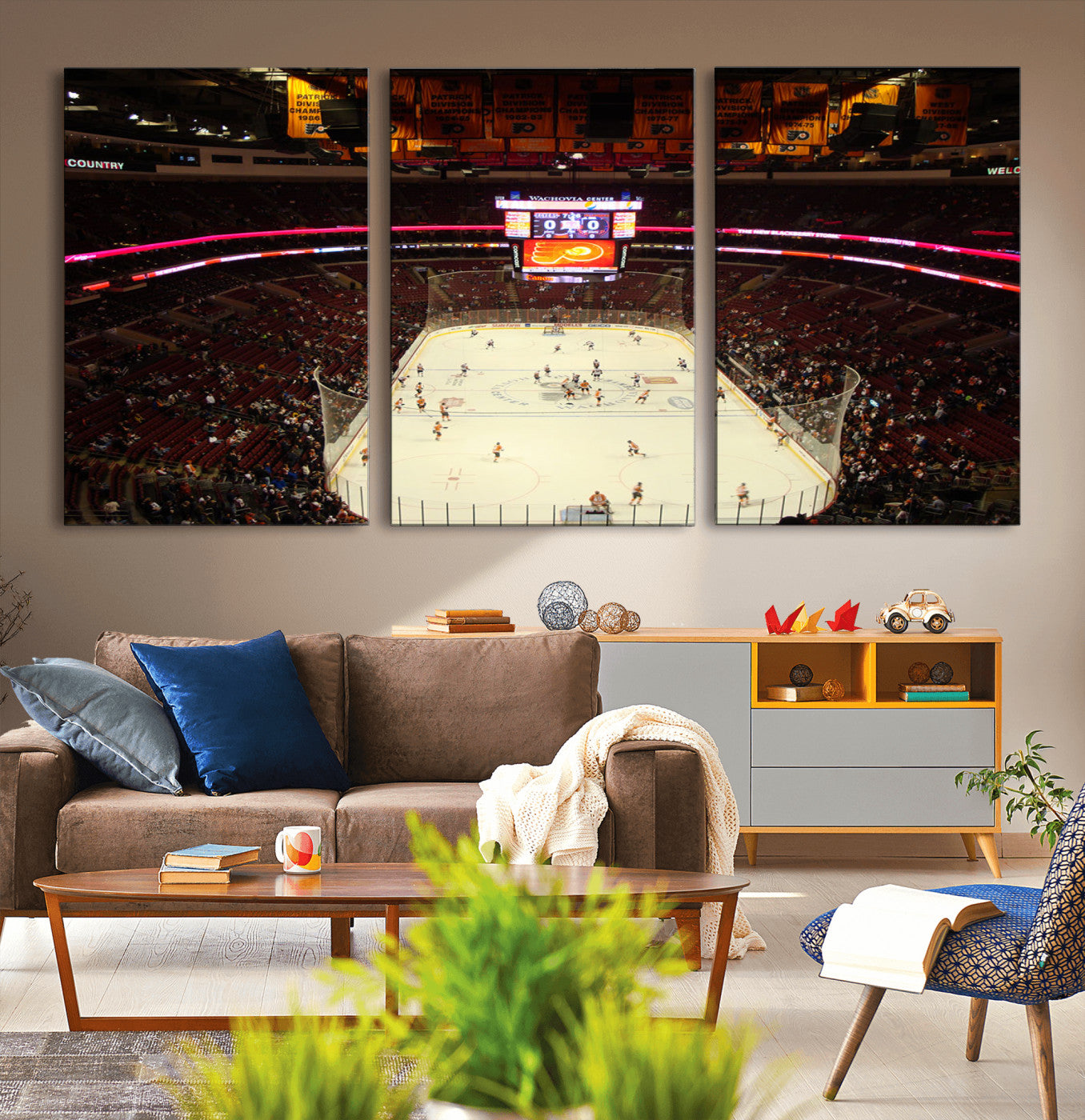 98213-MGV-CV-36X24-Wachovia Center Priort of Lyers Game Ice Hockey Stadium Canvas Print, Lyers Game Ice Hockey Stadium
