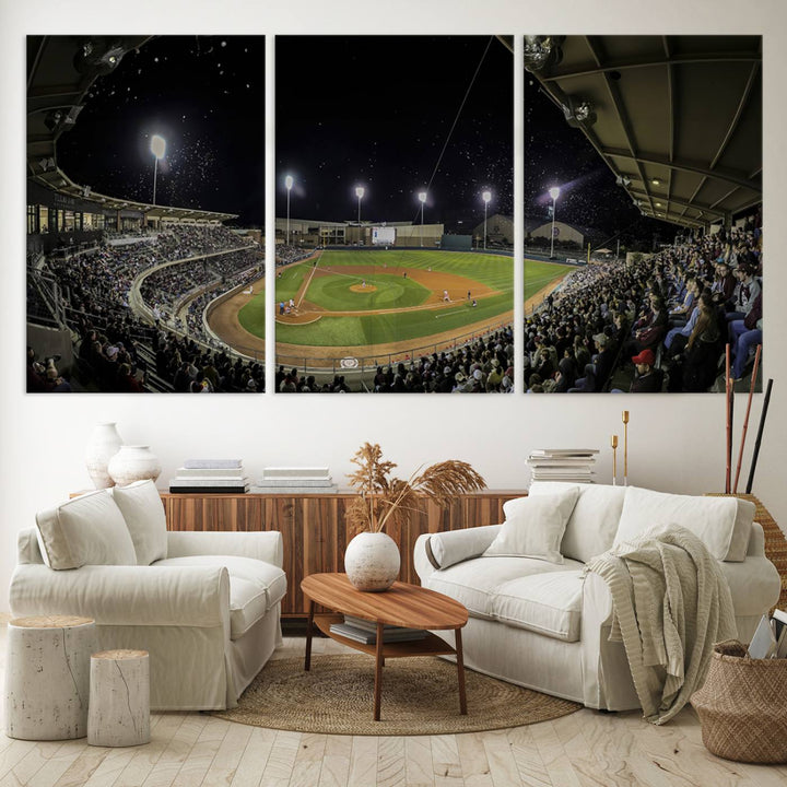 Olsen Field at Blue Bell Park - Texas A&M Aggies Baseball Stadium Wall Art Canvas Print