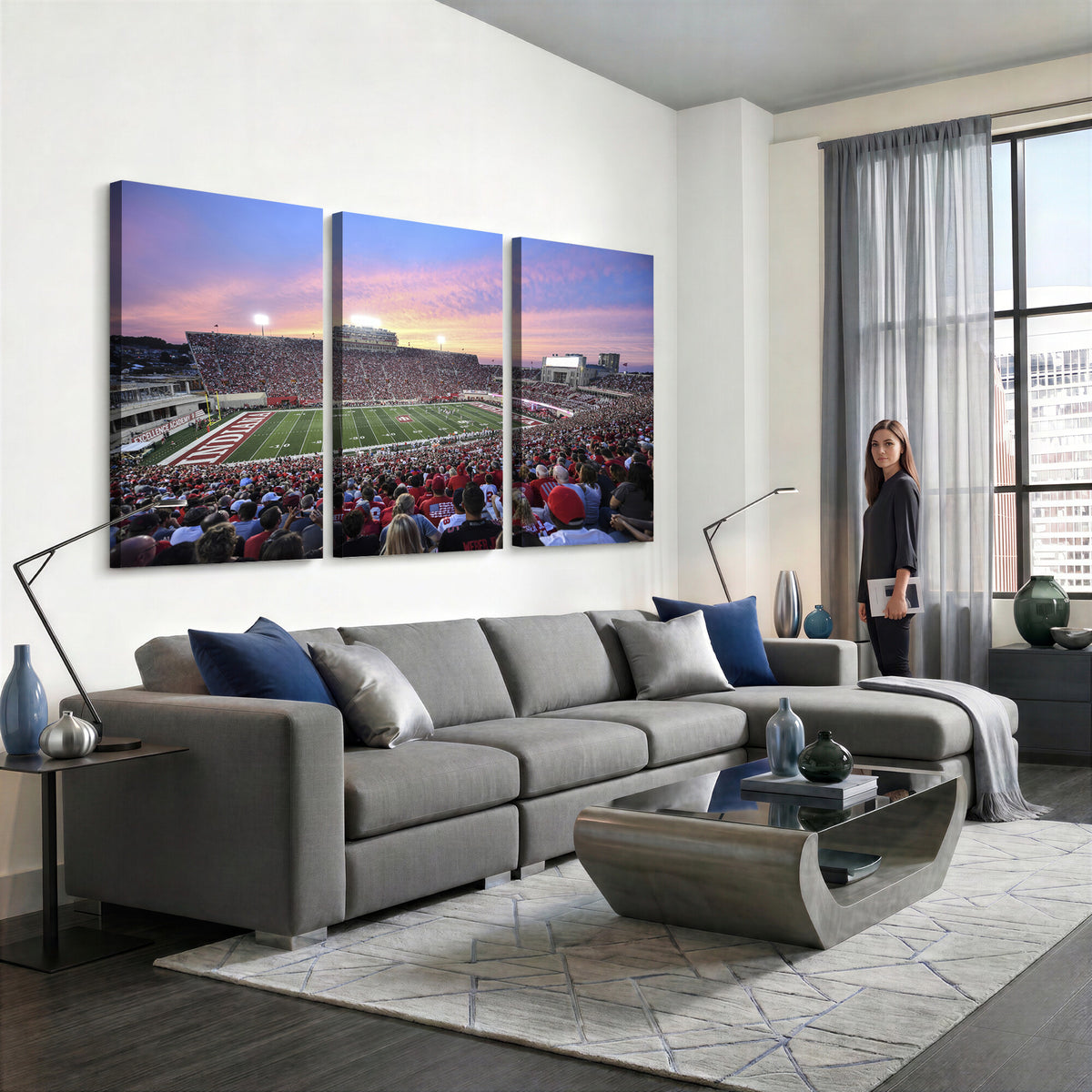 13046-MGV-CV-36X24 - Indiana University Hoosiers Football Team Print